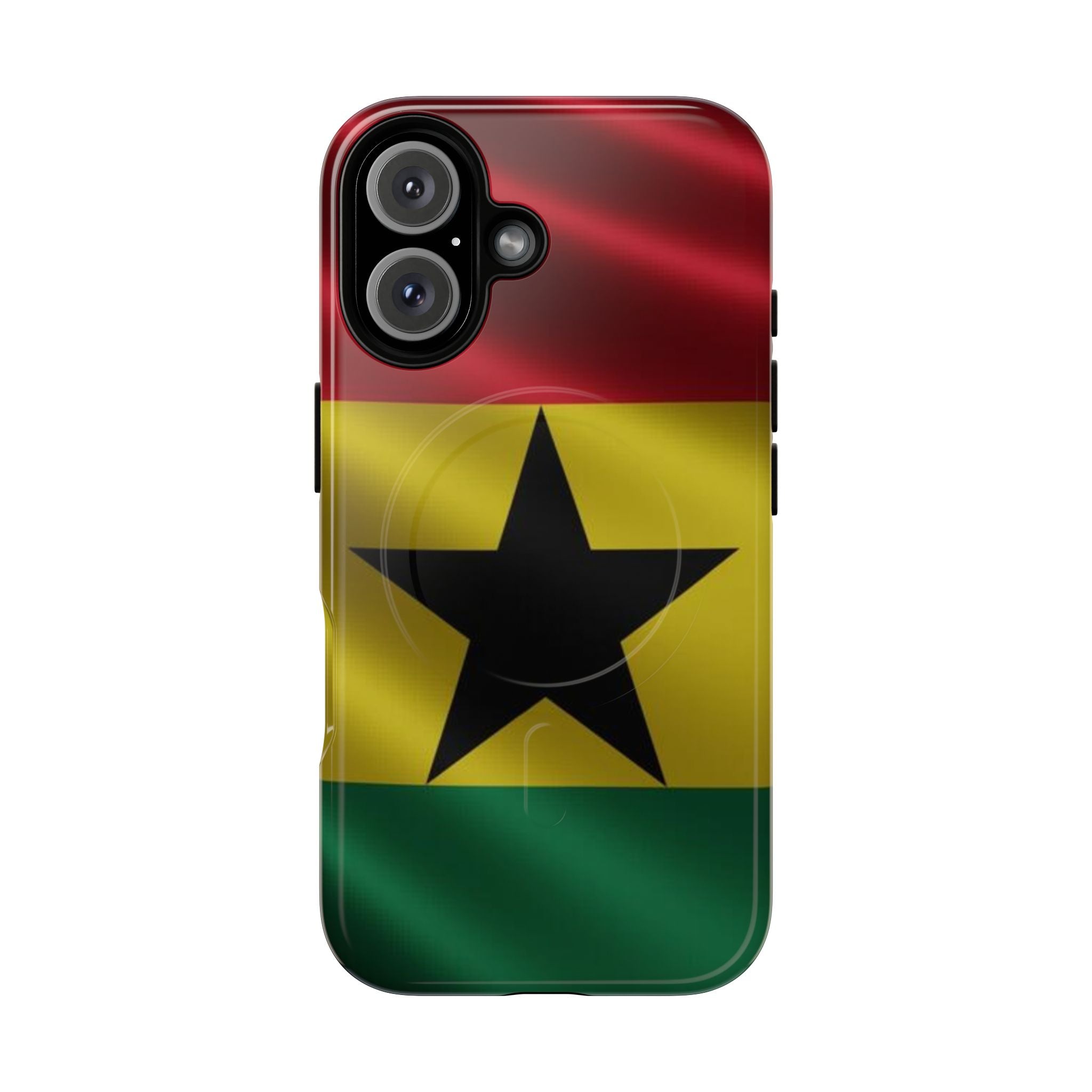 Ghana Tough Magnetic, Protective Phone Cases: iPhones 16 (Pro, 16 Pro Max, Plus), iPhones 17 (Air, Pro, Pro Max) - {{variant_title}} | litemerch