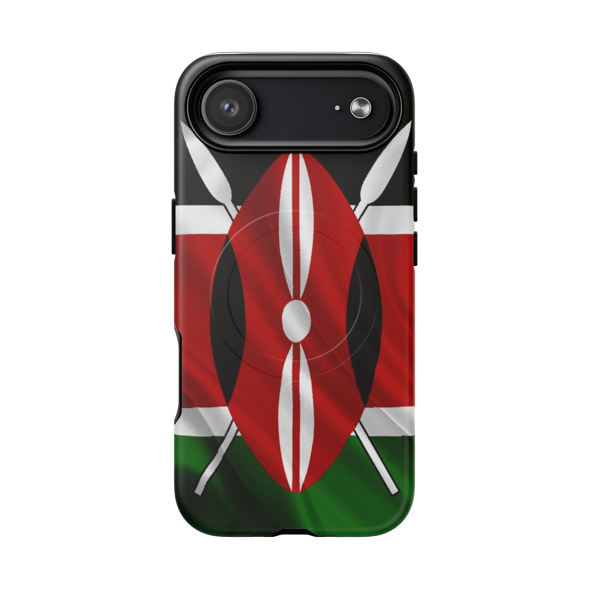 Kenyan Patriot Tough Magnetic Phone Cases, Protective Hard Shell for iPhones (17, 17 Air, 17 Pro, 17 Pro Max: Both Glossy and Matte) - {{variant_title}} | litemerch