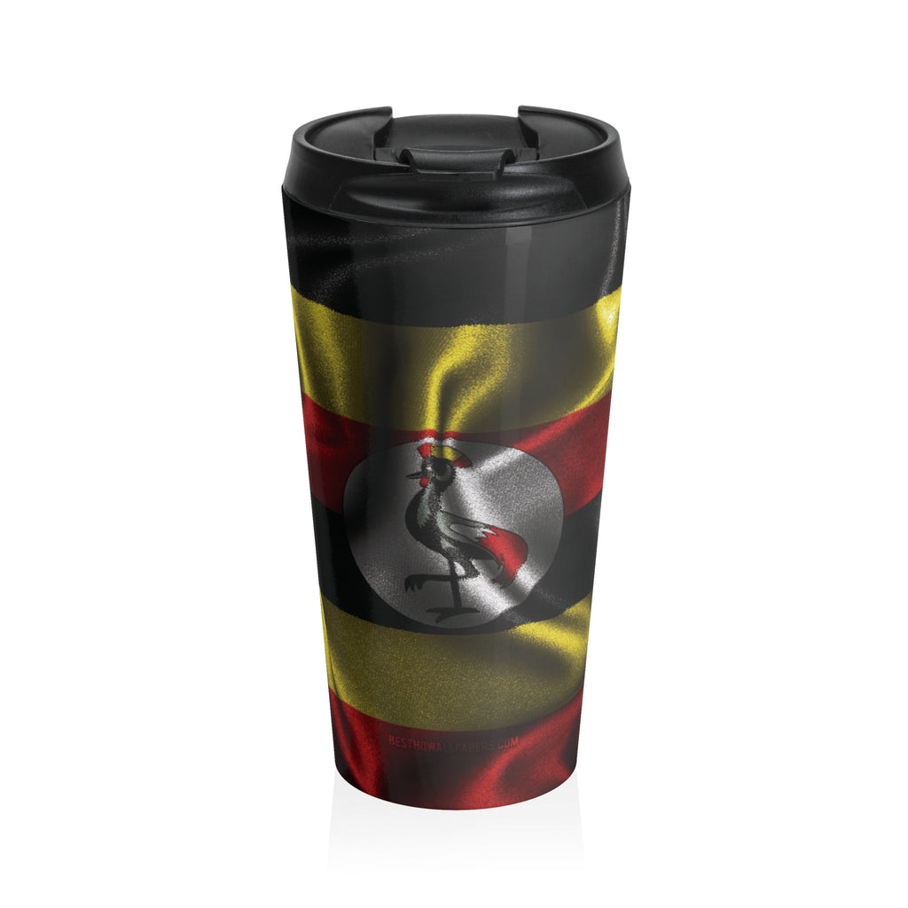 Ugandan Patriot Stainless Steel Travel Mug – Insulated Coffee Tumbler - {{variant_title}} | litemerch