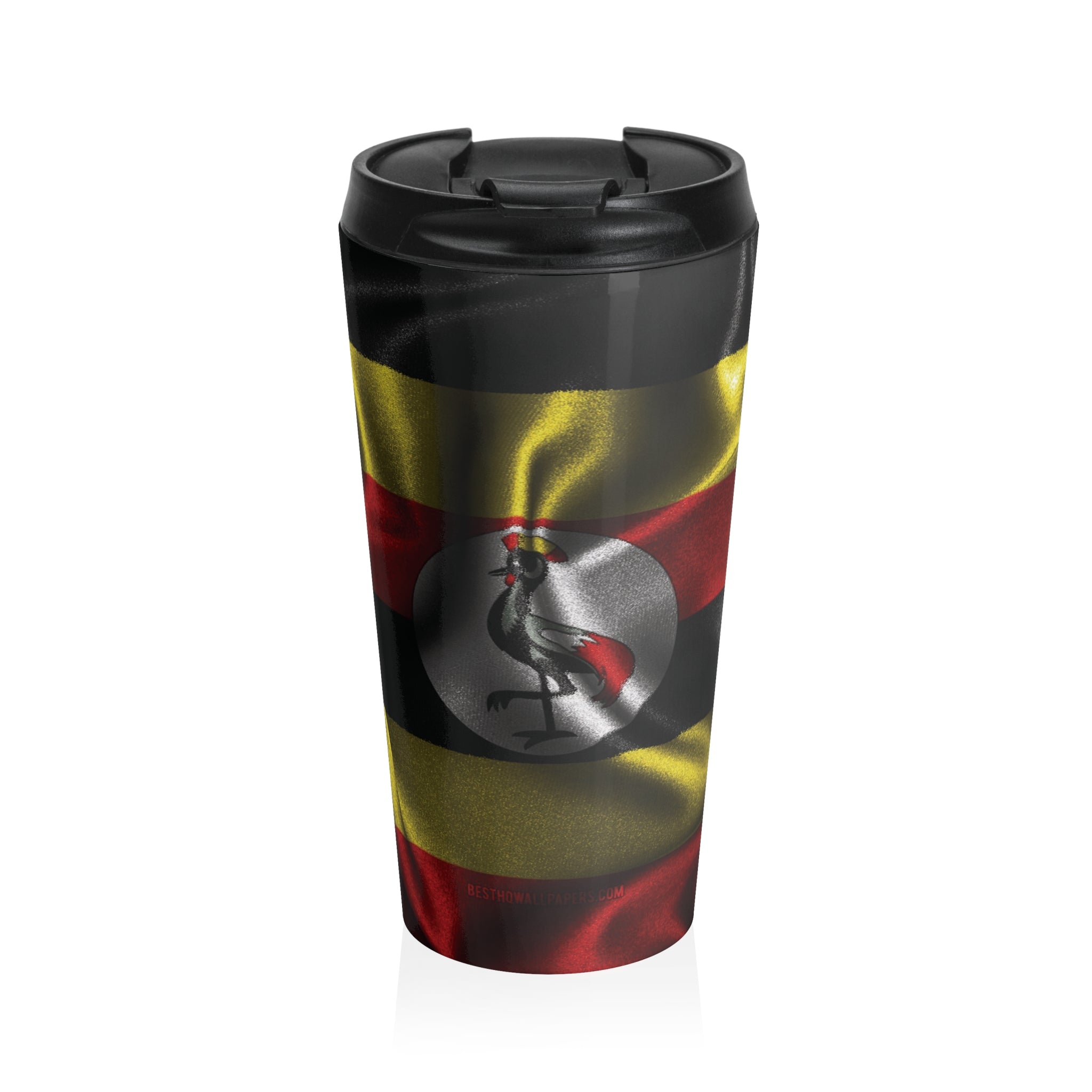 Ugandan Patriot Stainless Steel Travel Mug – Insulated Coffee Tumbler - {{variant_title}} | litemerch