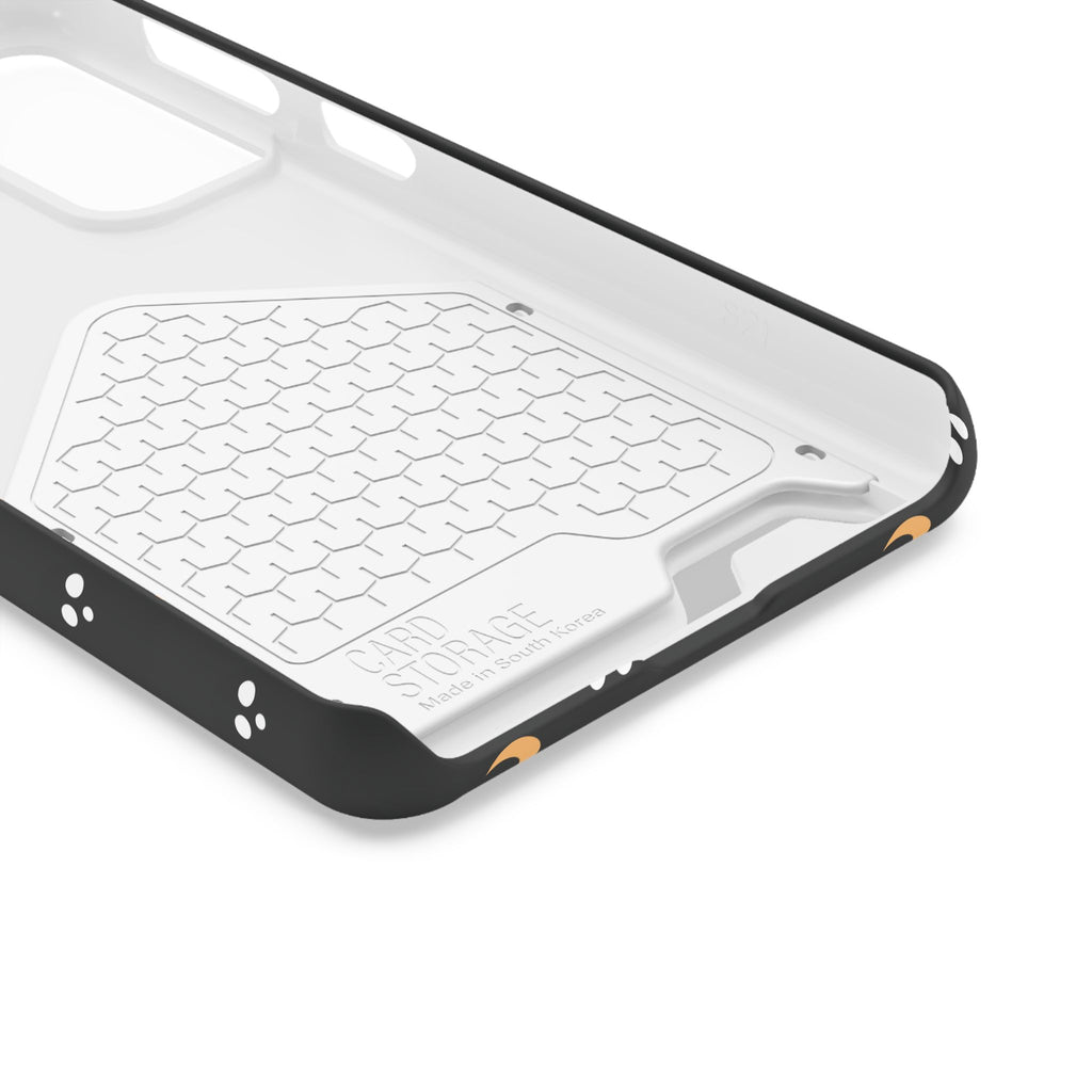 Moon & Paw Print Card Holder Phone Case — Slim Protective Wallet Case - {{variant_title}} | litemerch