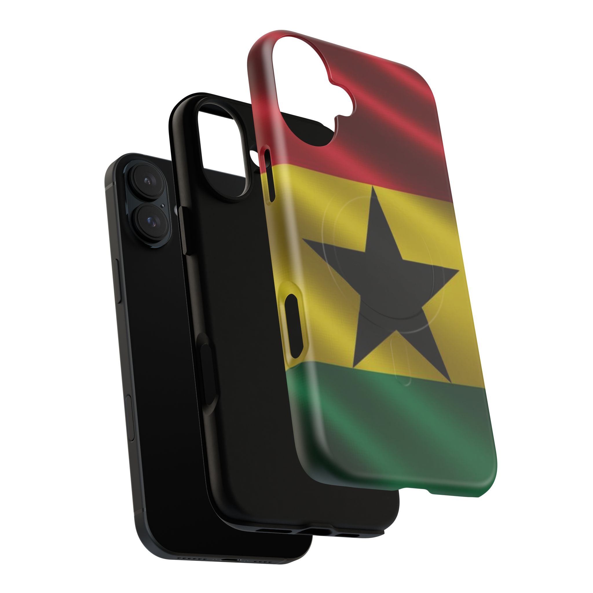 Ghana Tough Magnetic, Protective Phone Cases: iPhones 16 (Pro, 16 Pro Max, Plus), iPhones 17 (Air, Pro, Pro Max) - {{variant_title}} | litemerch