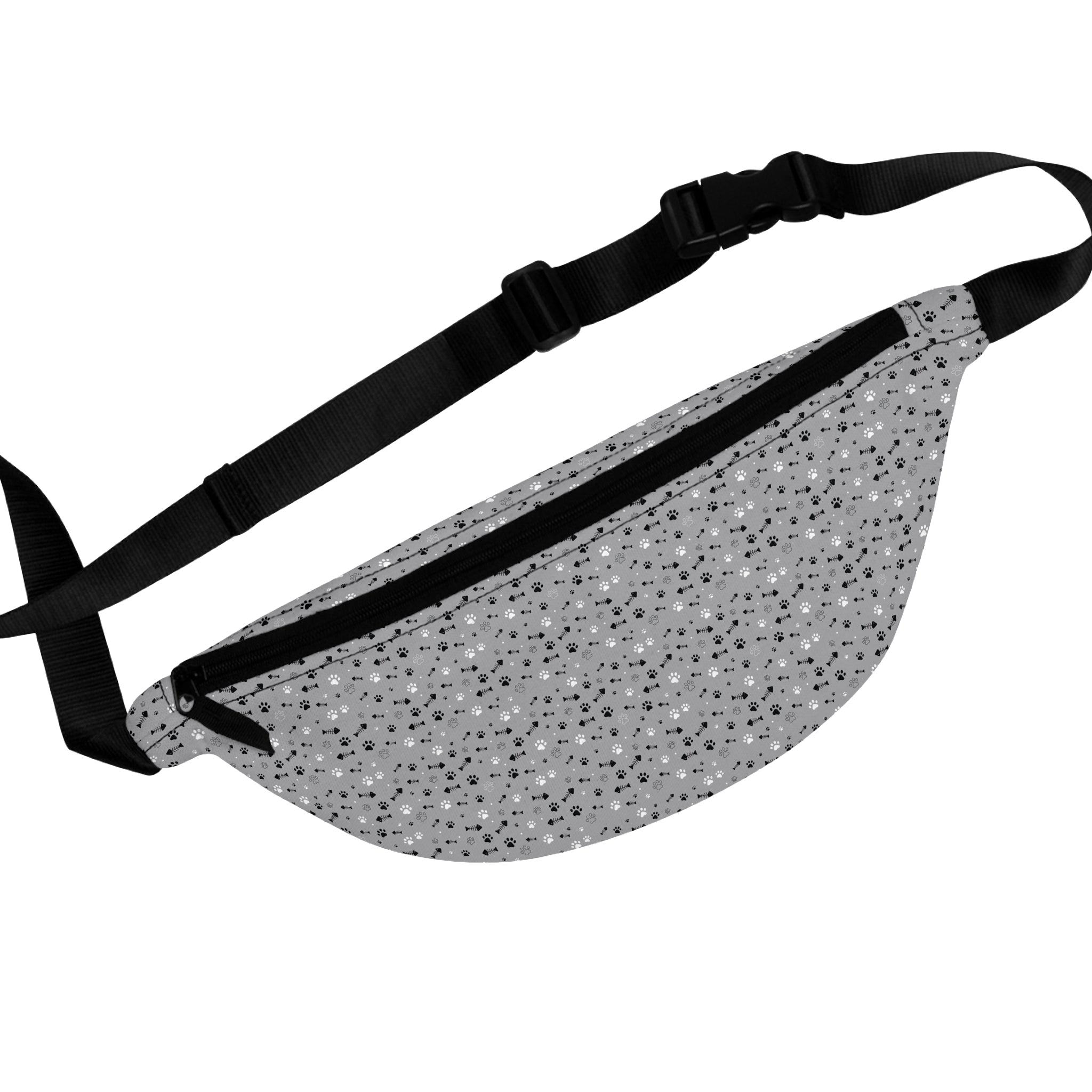 Silver Glitter Speckle Fanny Pack — Unisex Waist Bag for Festivals & Travel