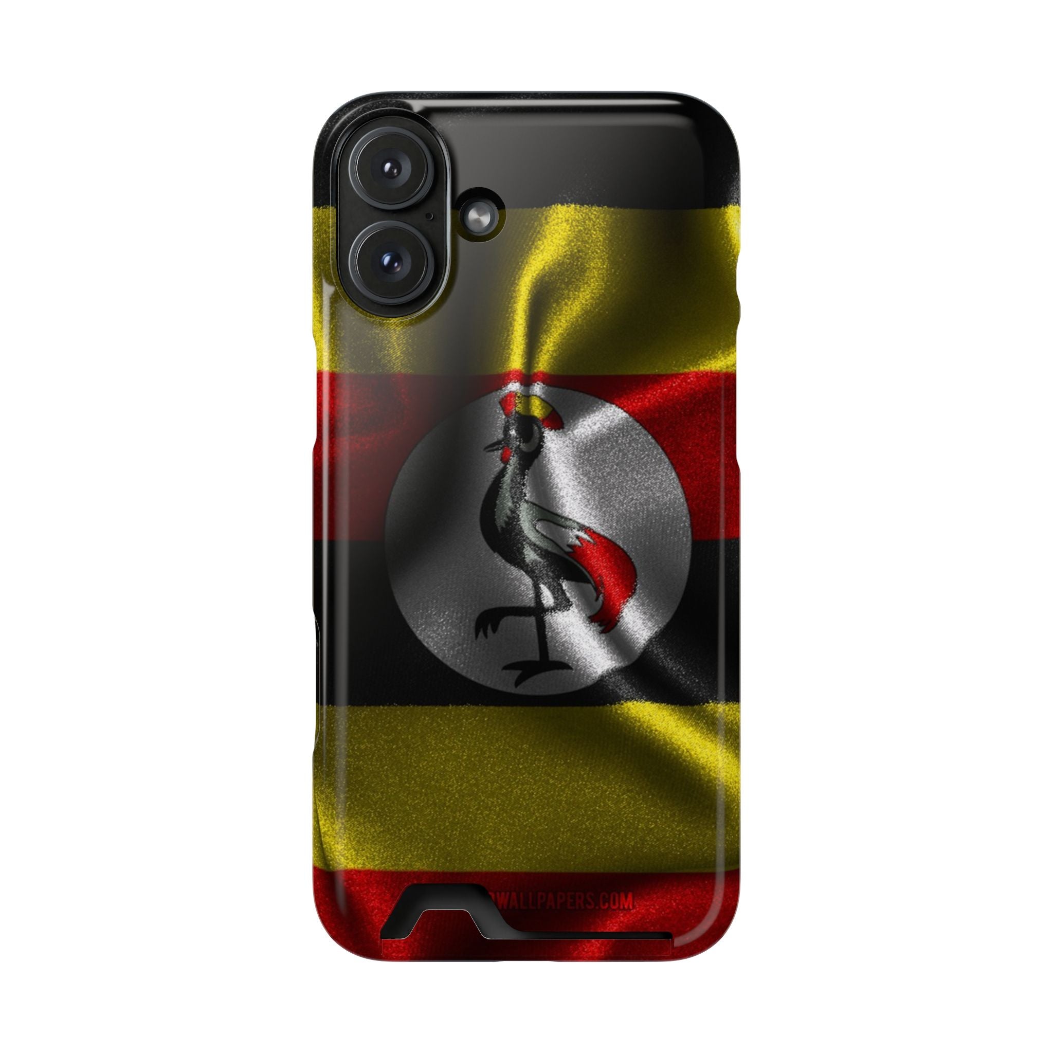 Uganda Phone Card Case — Protective Wallet Phone Case Ugandan Crest - {{variant_title}} | litemerch