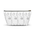T-Bottom Cosmetic Bag, Statue of Liberty Doodle Pouch - {{variant_title}} | litemerch