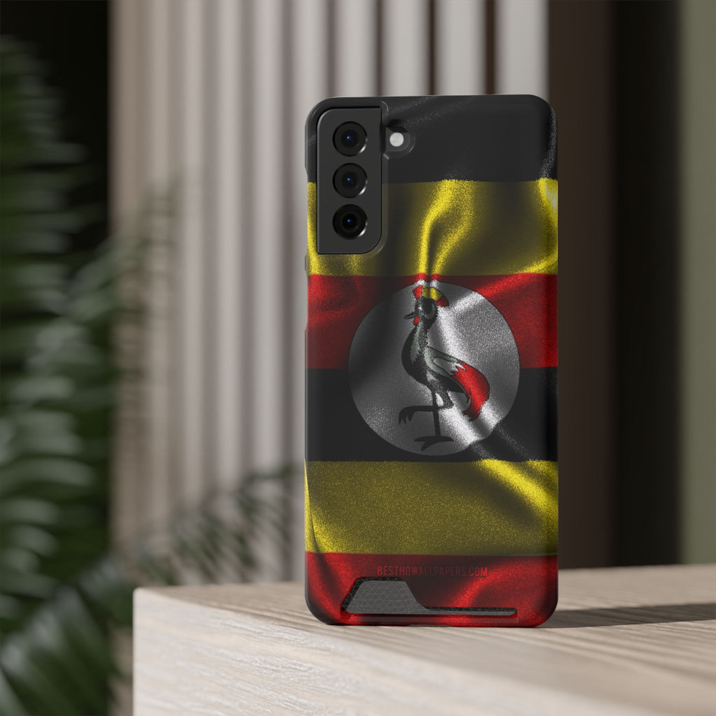 Uganda Phone Card Case — Protective Wallet Phone Case Ugandan Crest - {{variant_title}} | litemerch