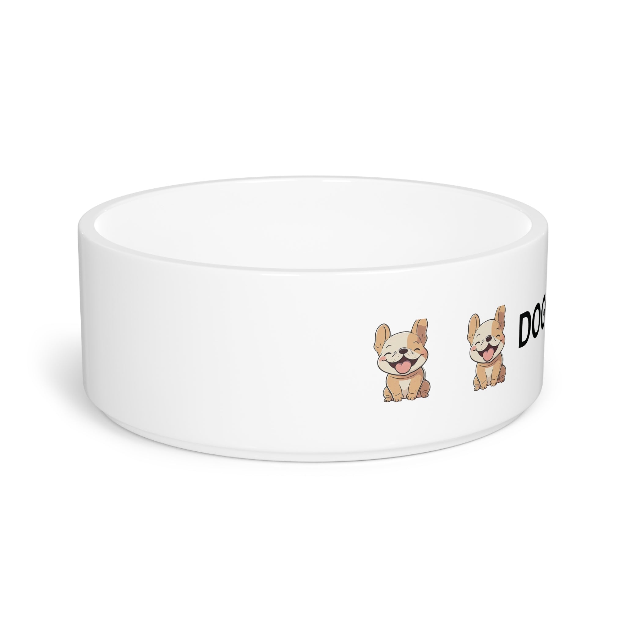 Doggy Bowl Ceramic Pet Bowl — Cute French Bulldog Design - {{variant_title}} | litemerch