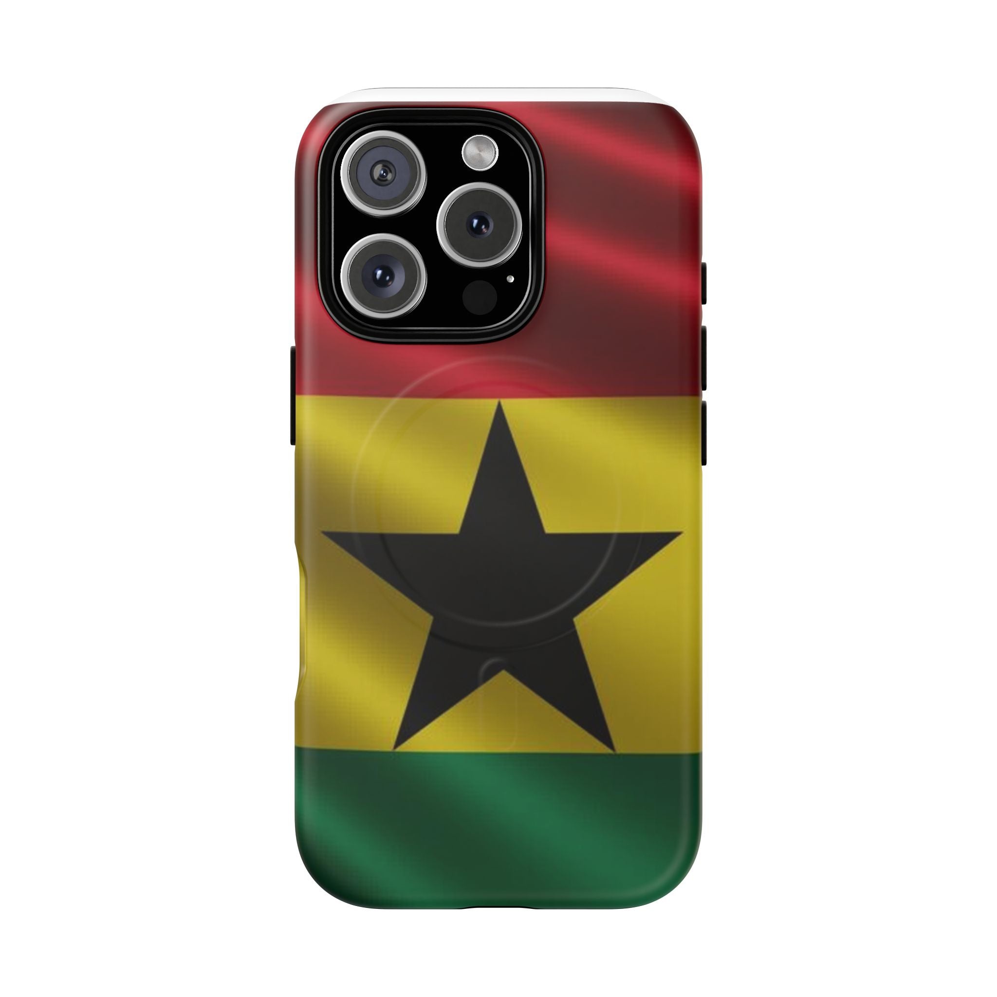 Ghana Tough Magnetic, Protective Phone Cases: iPhones 16 (Pro, 16 Pro Max, Plus), iPhones 17 (Air, Pro, Pro Max) - {{variant_title}} | litemerch