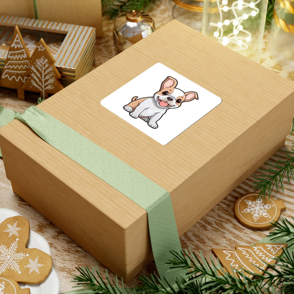 Cute French Bulldog Puppy Kiss-Cut Sticker — Waterproof Laptop Decal - {{variant_title}} | litemerch