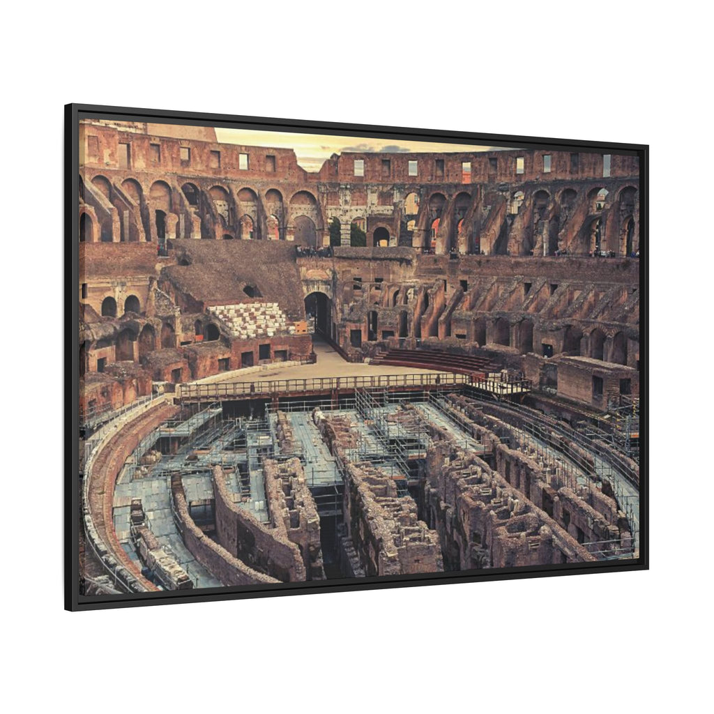 Framed Matte Canvas - Vintage Colosseum Rome Wall Art - {{variant_title}} | litemerch