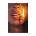Light A Match | Flame Kiss Canvas Print - {{variant_title}} | litemerch