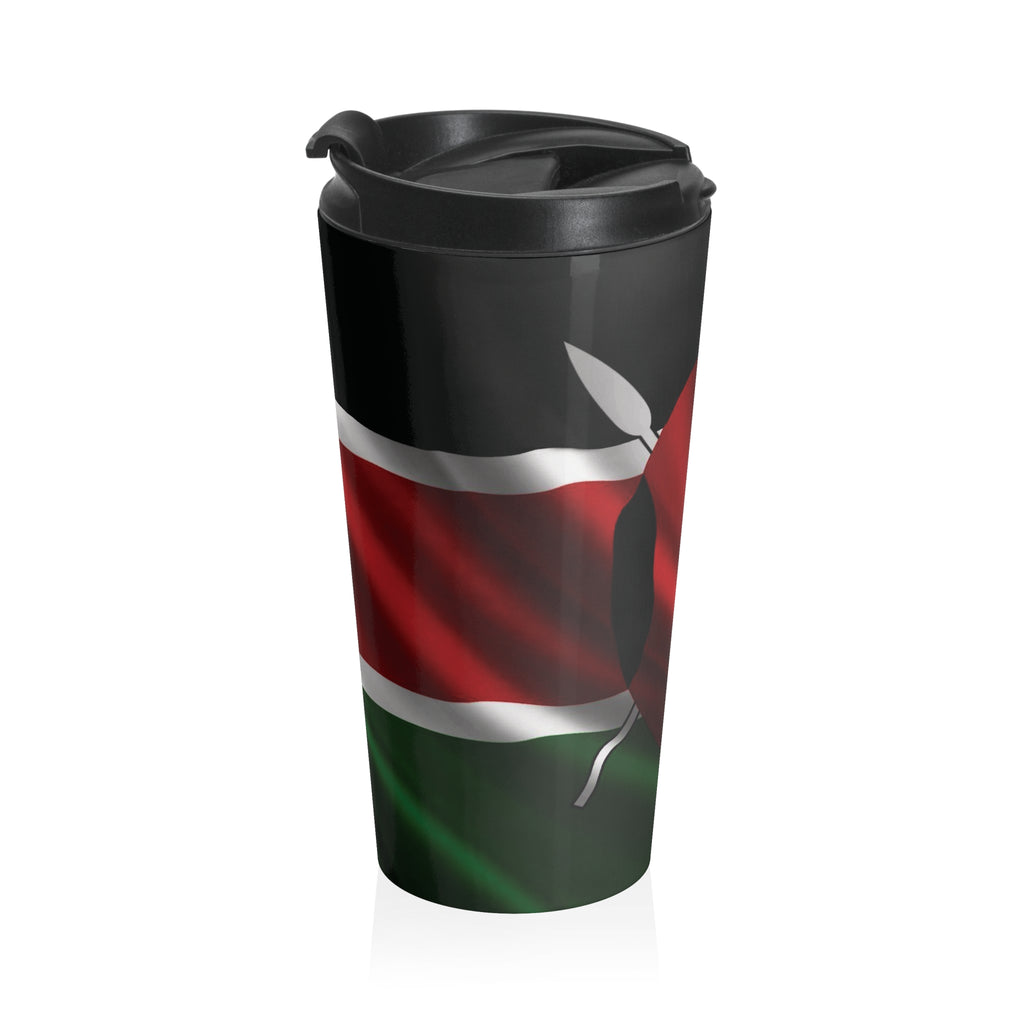 Kenyan Patriot Stainless Steel Travel Mug — Insulated Coffee Tumbler - {{variant_title}} | litemerch