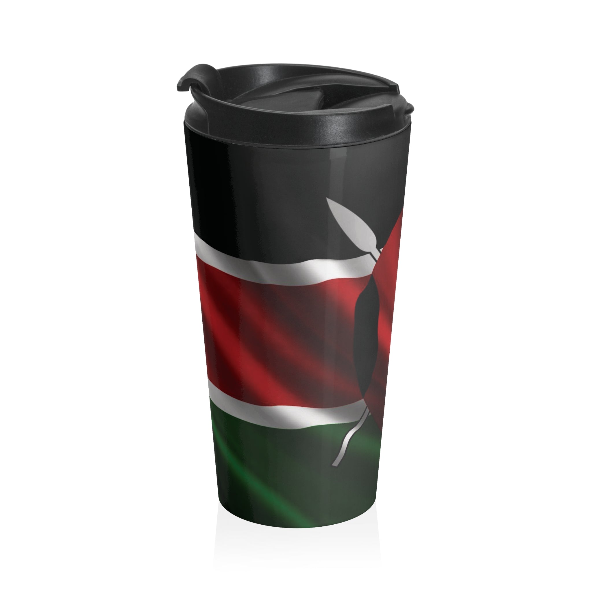 Kenyan Patriot Stainless Steel Travel Mug — Insulated Coffee Tumbler - {{variant_title}} | litemerch