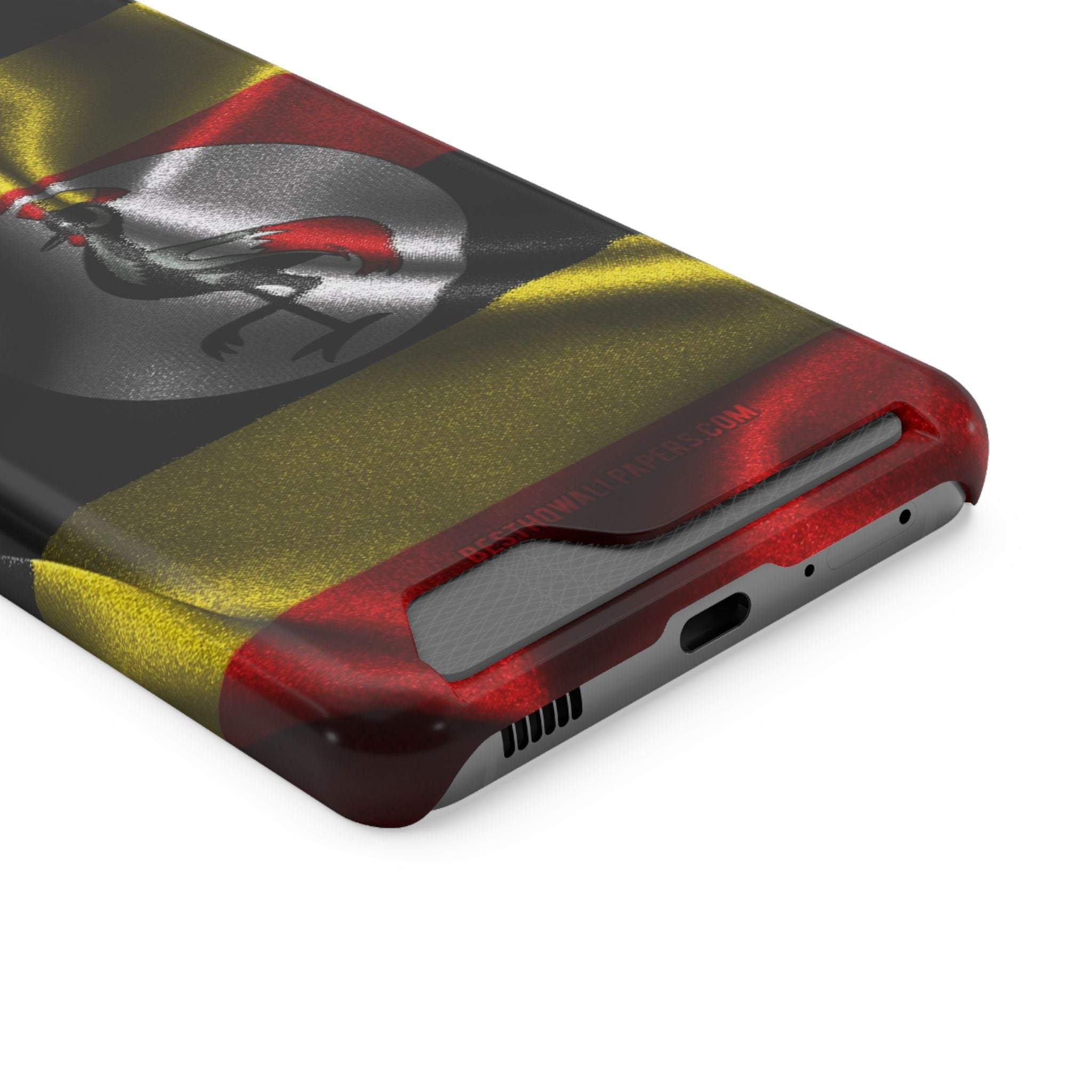 Uganda Phone Card Case — Protective Wallet Phone Case Ugandan Crest - {{variant_title}} | litemerch