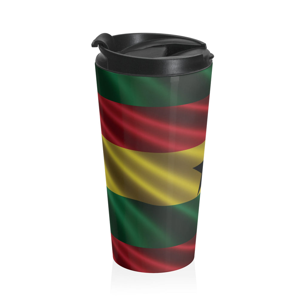 Ghana Stainless Steel Travel Mug – Insulated Patriotic Coffee Tumbler - {{variant_title}} | litemerch