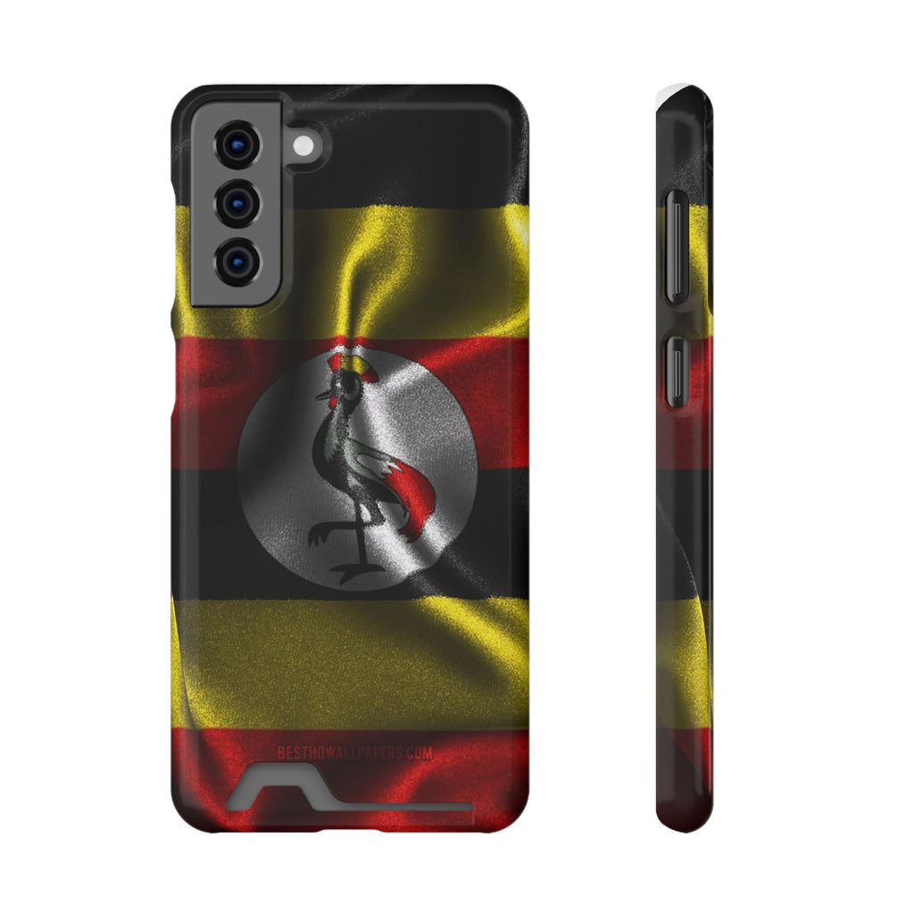 Uganda Phone Card Case — Protective Wallet Phone Case Ugandan Crest - {{variant_title}} | litemerch