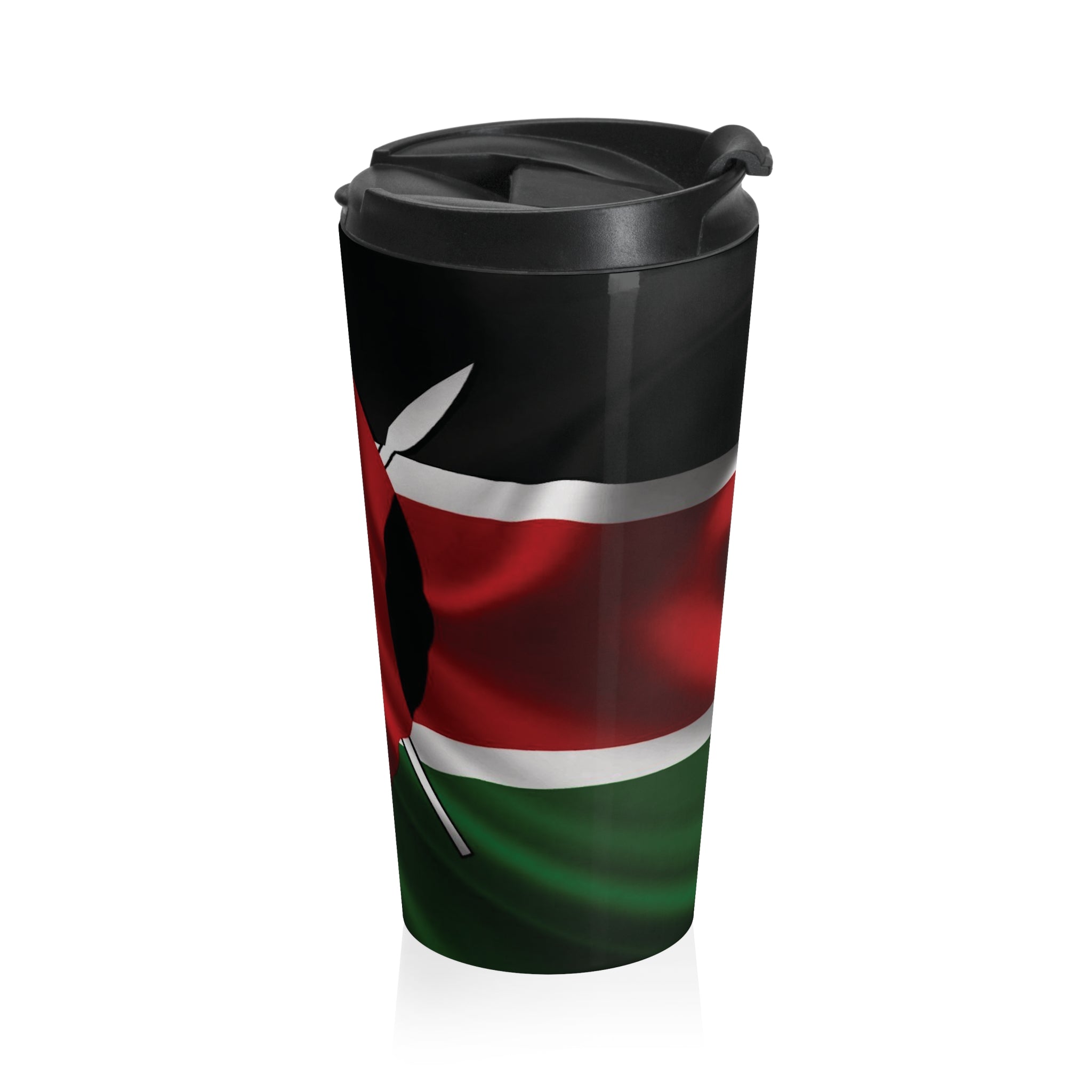 Kenyan Patriot Stainless Steel Travel Mug — Insulated Coffee Tumbler - {{variant_title}} | litemerch