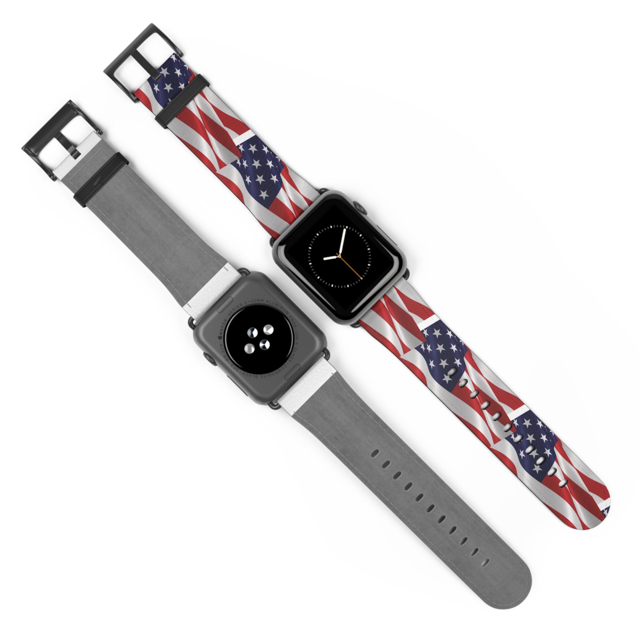 Patriotic American Flag Watch Band – USA Stars & Stripes Apple Watch Strap - {{variant_title}} | litemerch