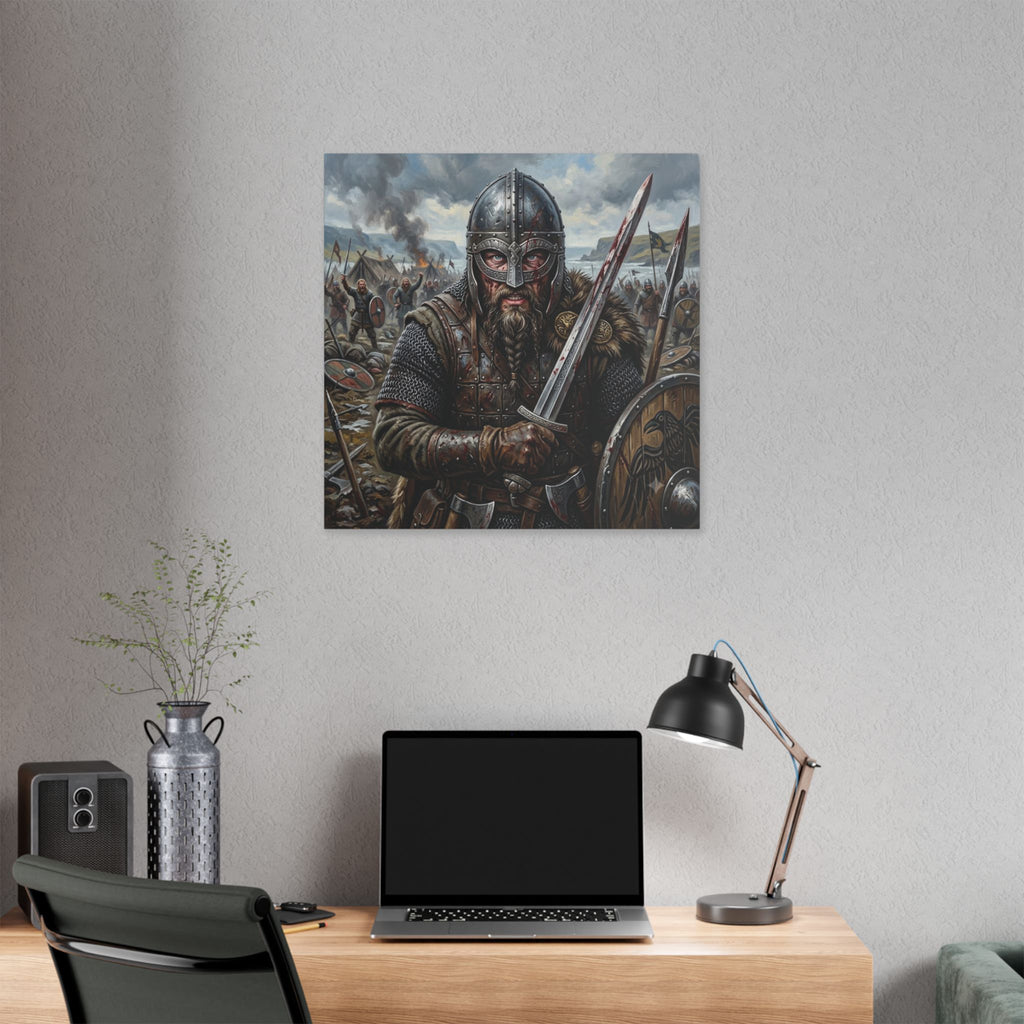 Viking Warrior Battle Canvas - {{variant_title}} | litemerch