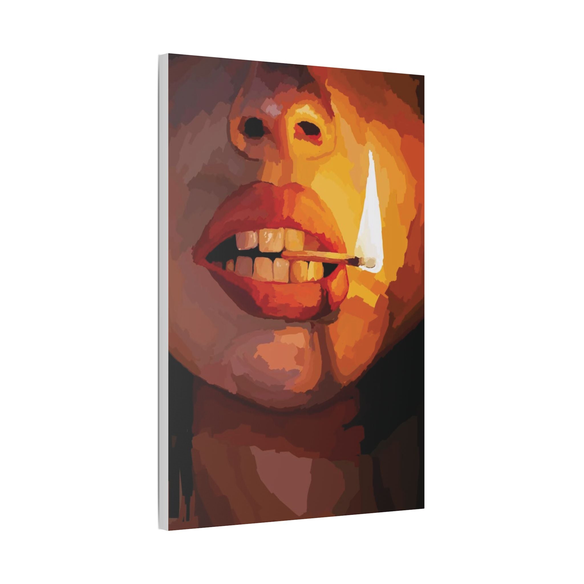 Light A Match | Flame Kiss Canvas Print - {{variant_title}} | litemerch