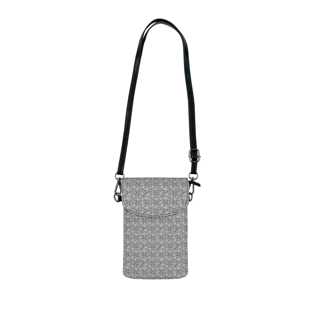 Phone Wallet Crossbody – Minimal Gray Pattern Small Cell Phone Wallet with Card Pocket - {{variant_title}} | litemerch