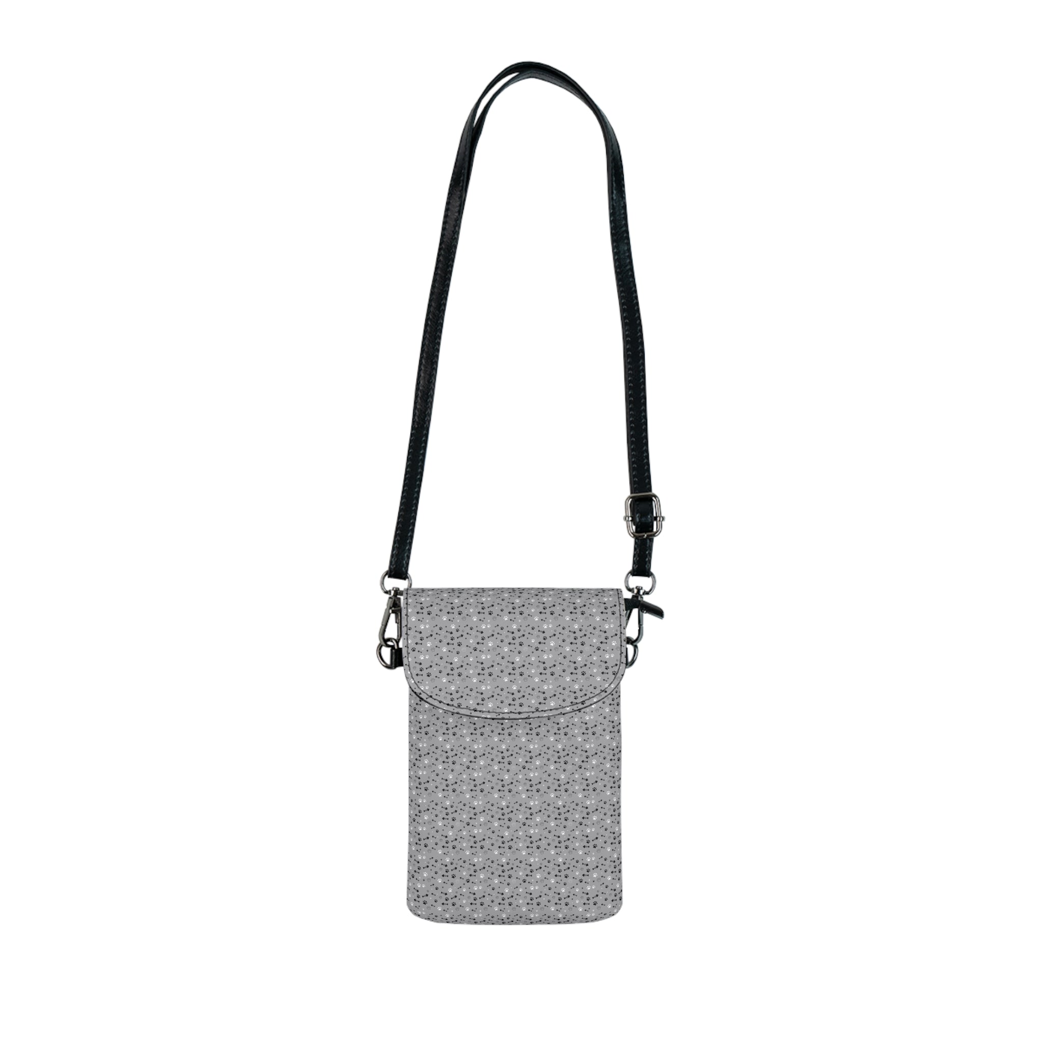 Phone Wallet Crossbody – Minimal Gray Pattern Small Cell Phone Wallet with Card Pocket - {{variant_title}} | litemerch