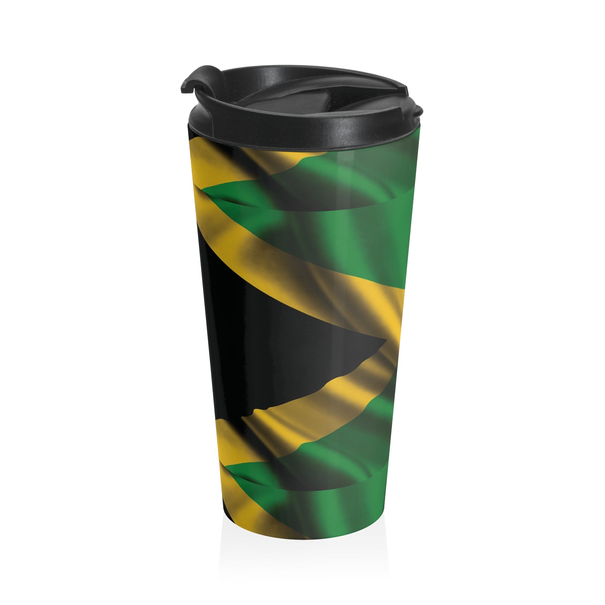 Jamaican Love Stainless Steel Travel Mug — Insulated Patriotic Coffee Tumbler - {{variant_title}} | litemerch