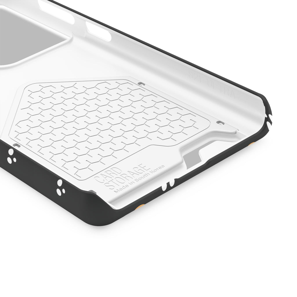 Moon & Paw Print Card Holder Phone Case — Slim Protective Wallet Case - {{variant_title}} | litemerch