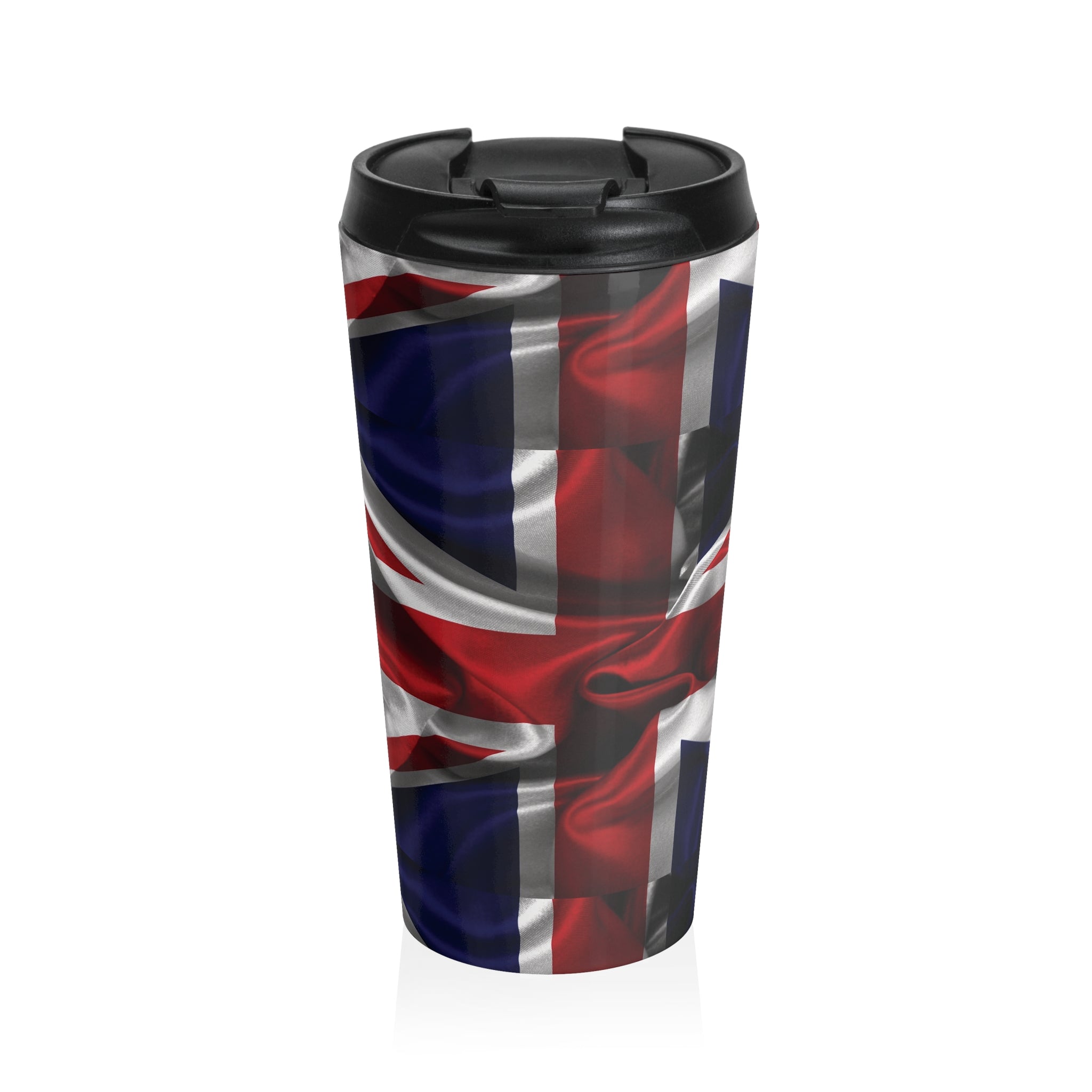 Union Jack Stainless Steel Travel Mug — British Patriot Insulated Tumbler - {{variant_title}} | litemerch