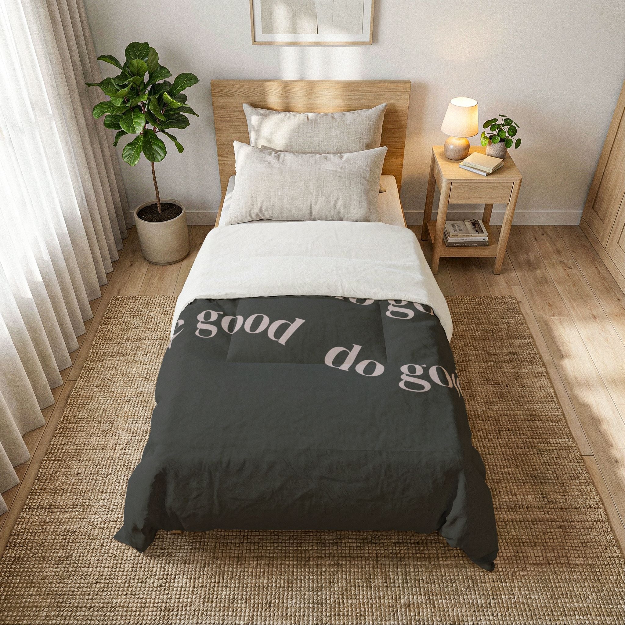 Be Good Do Good Cotton Comforter Throw - {{variant_title}} | litemerch