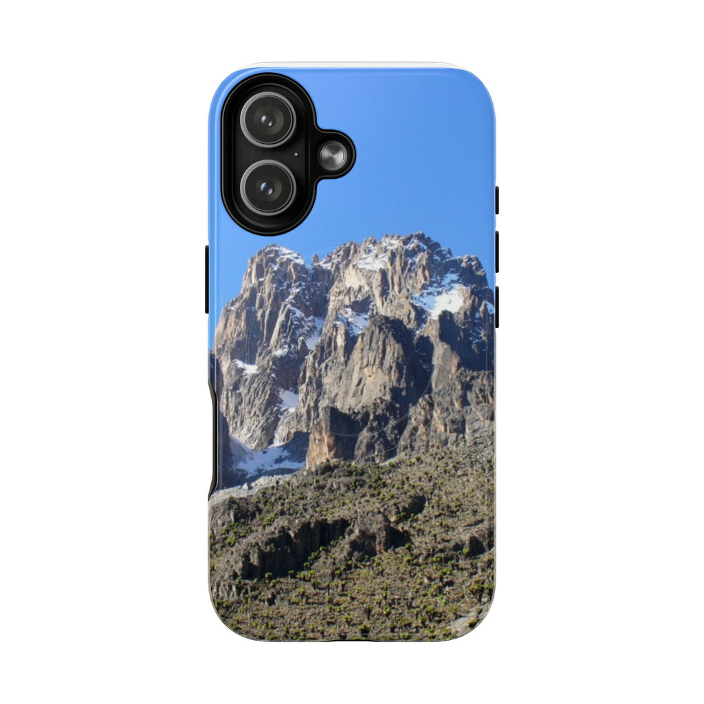 Mount Kenya Peak Tough Magnetic Phone Cases: iPhones 16 (Pro, 16 Pro Max, Plus), iPhones 17 (Air, Pro, Pro Max) - {{variant_title}} | litemerch