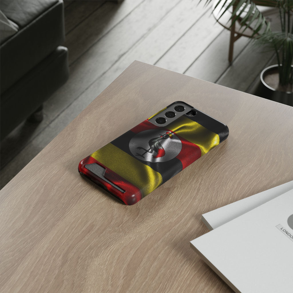 Uganda Phone Card Case — Protective Wallet Phone Case Ugandan Crest - {{variant_title}} | litemerch