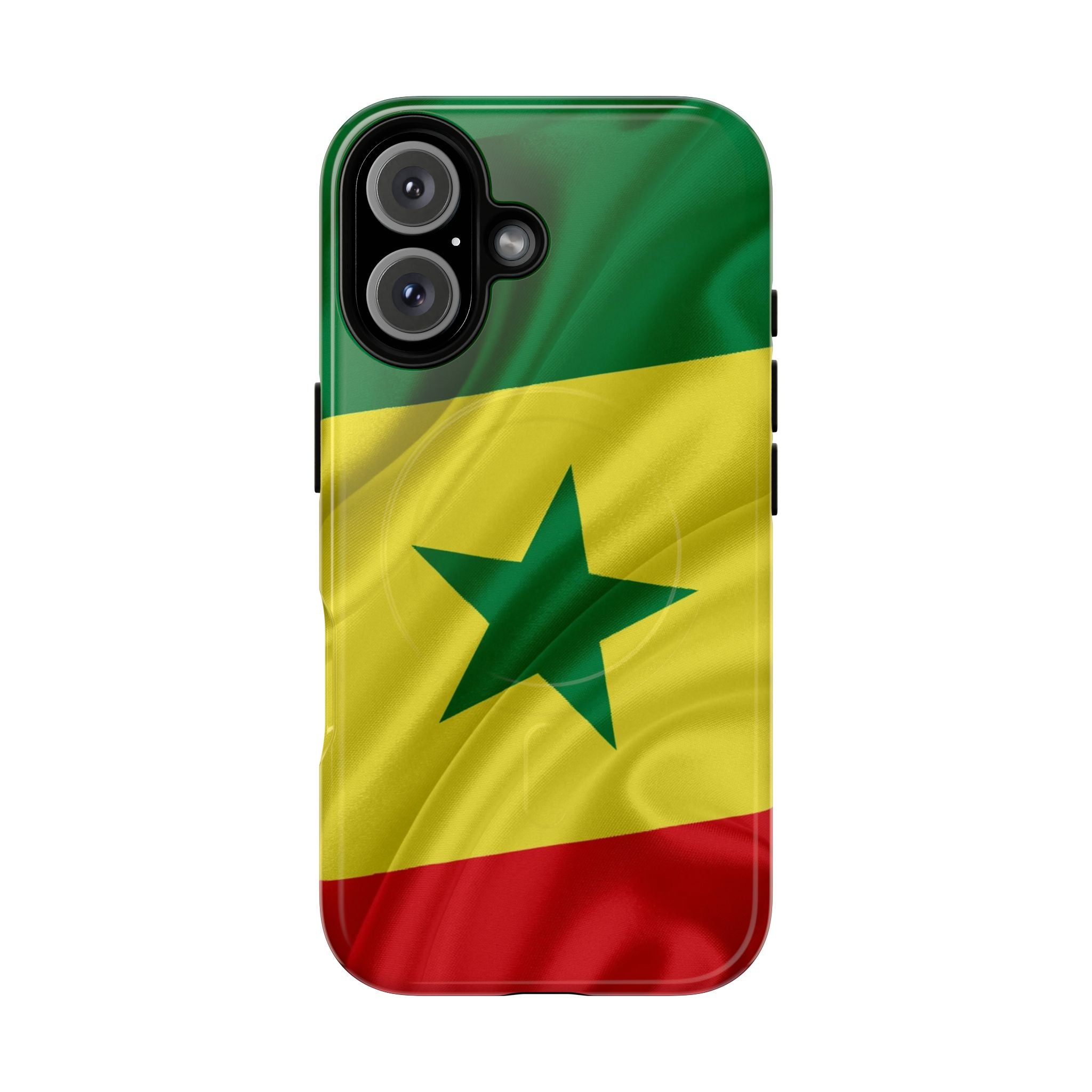 Senegalese Patriot Tough Magnetic Protective Phone Cases: iPhones 16 (Pro, 16 Pro Max, Plus), iPhones 17 (Air, Pro, Pro Max) - {{variant_title}} | litemerch