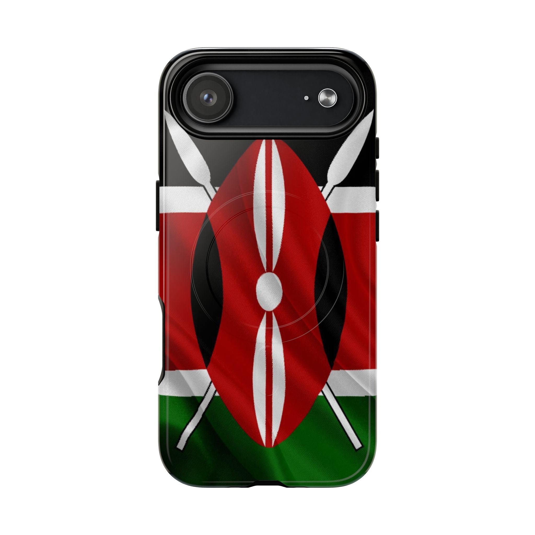 Kenyan Patriot Tough Magnetic Phone Cases, Protective Hard Shell for iPhones (17, 17 Air, 17 Pro, 17 Pro Max: Both Glossy and Matte) - {{variant_title}} | litemerch