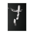 Black & White Masked Face Wall Art | Stretched Canvas - {{variant_title}} | litemerch