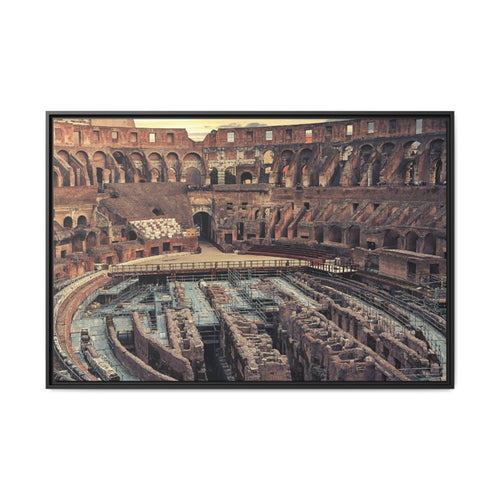 Framed Matte Canvas - Vintage Colosseum Rome Wall Art - {{variant_title}} | litemerch