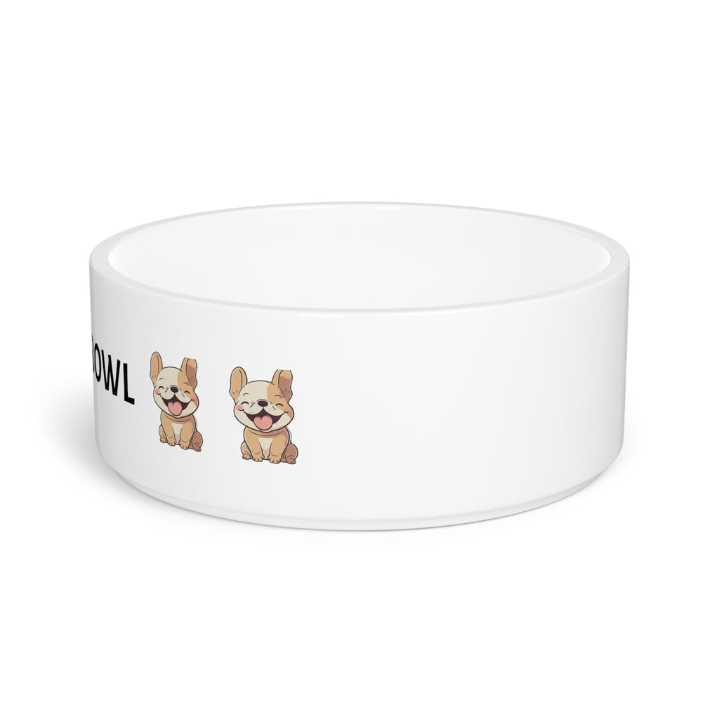 Doggy Bowl Ceramic Pet Bowl — Cute French Bulldog Design - {{variant_title}} | litemerch