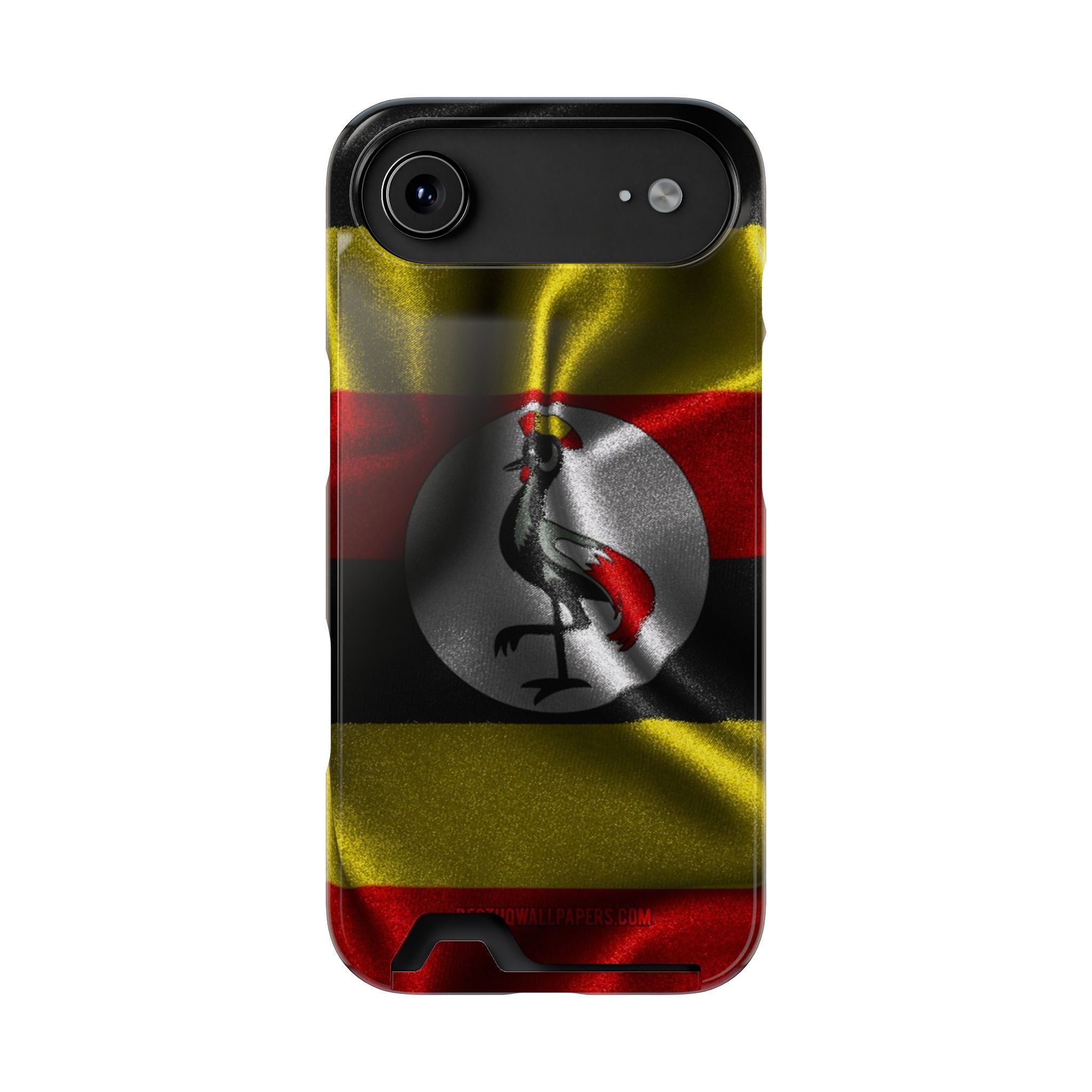 Uganda Phone Card Case — Protective Wallet Phone Case Ugandan Crest - {{variant_title}} | litemerch