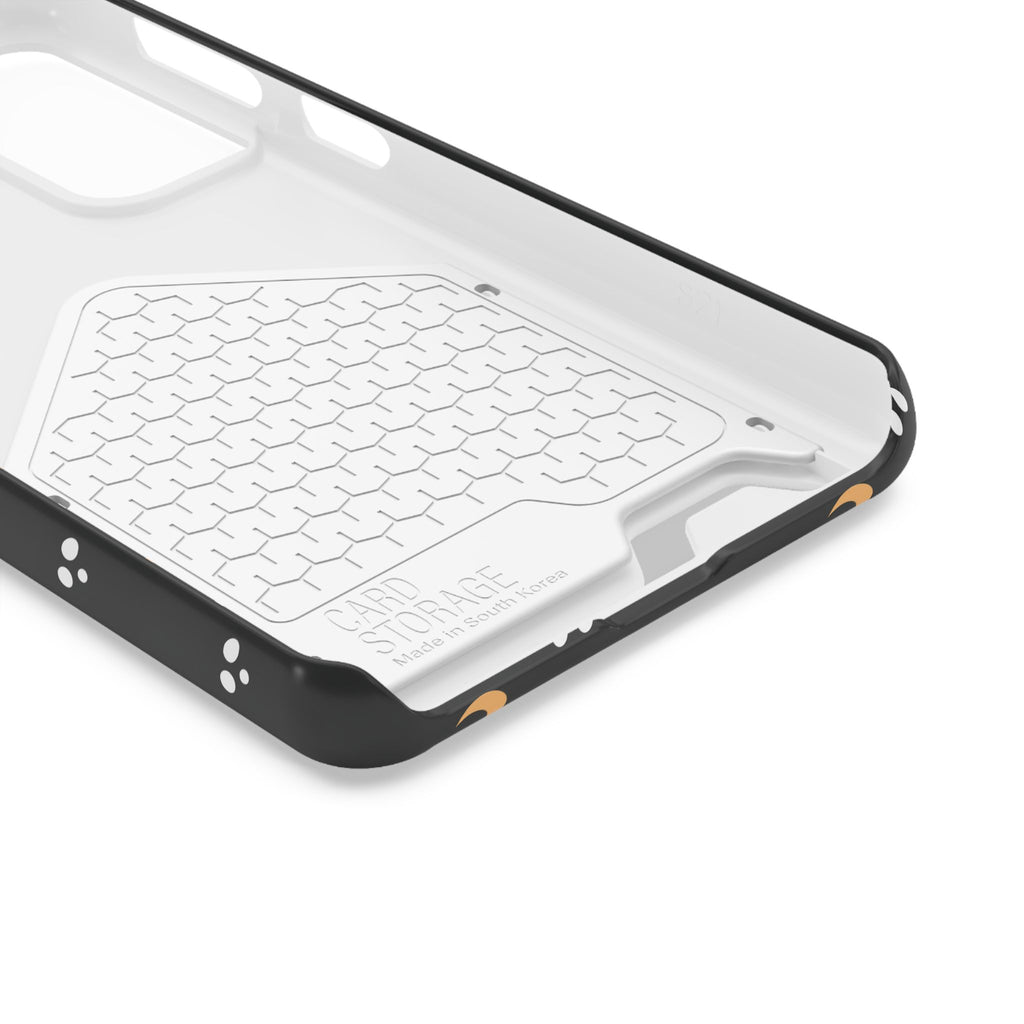 Moon & Paw Print Card Holder Phone Case — Slim Protective Wallet Case - {{variant_title}} | litemerch
