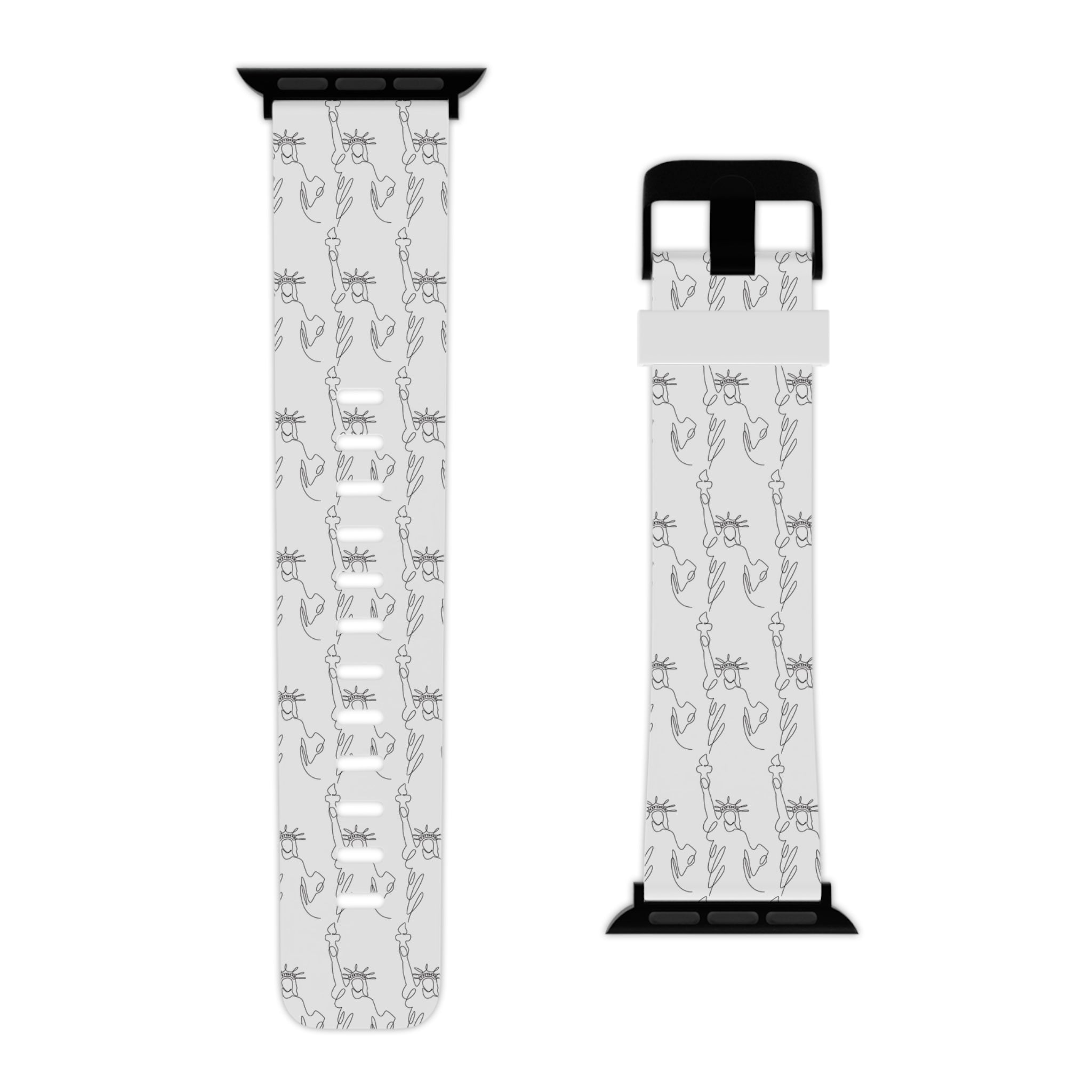 Statue of Liberty Doodle Watch Apple Watch Band — Minimalist Art - {{variant_title}} | litemerch