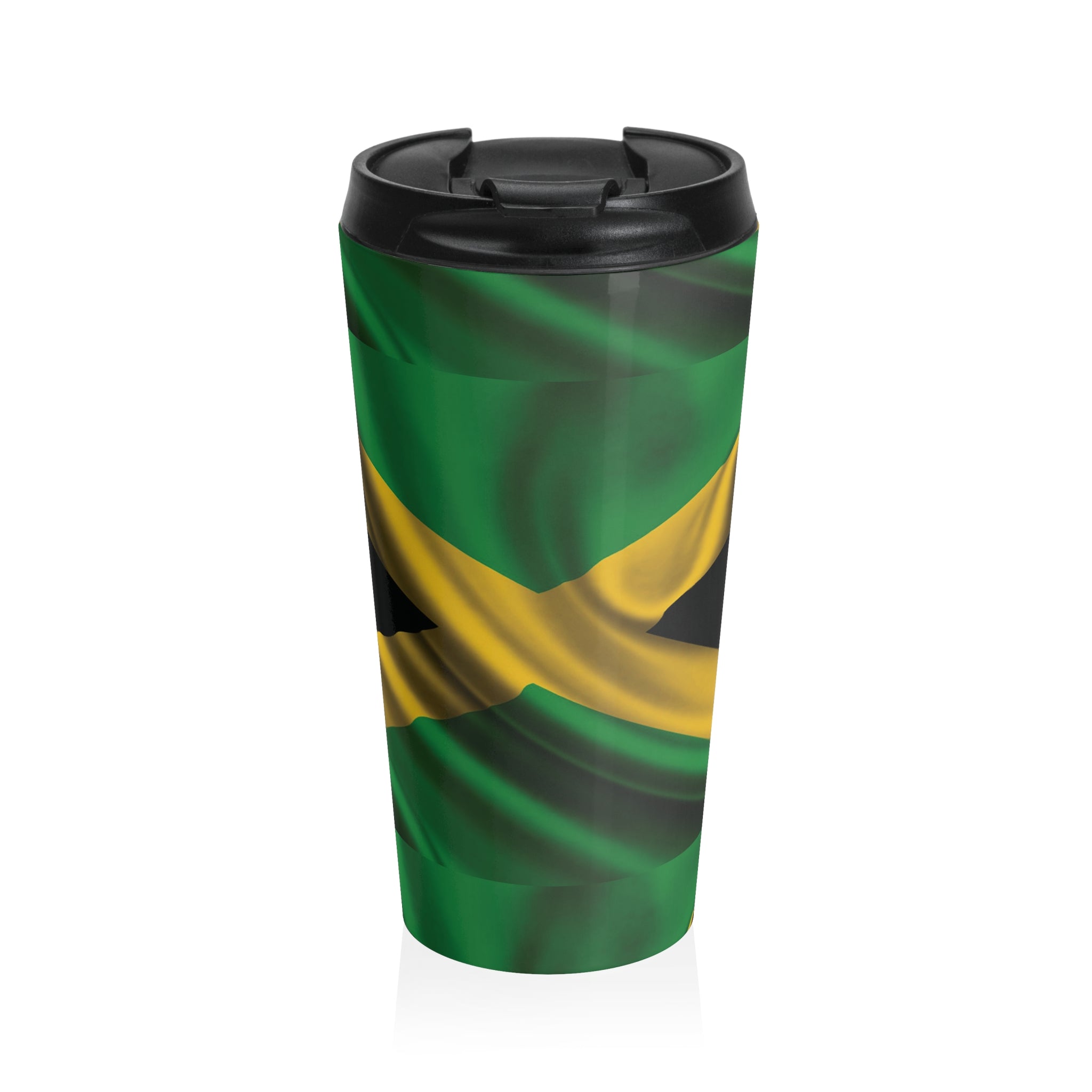 Jamaican Love Stainless Steel Travel Mug — Insulated Patriotic Coffee Tumbler - {{variant_title}} | litemerch