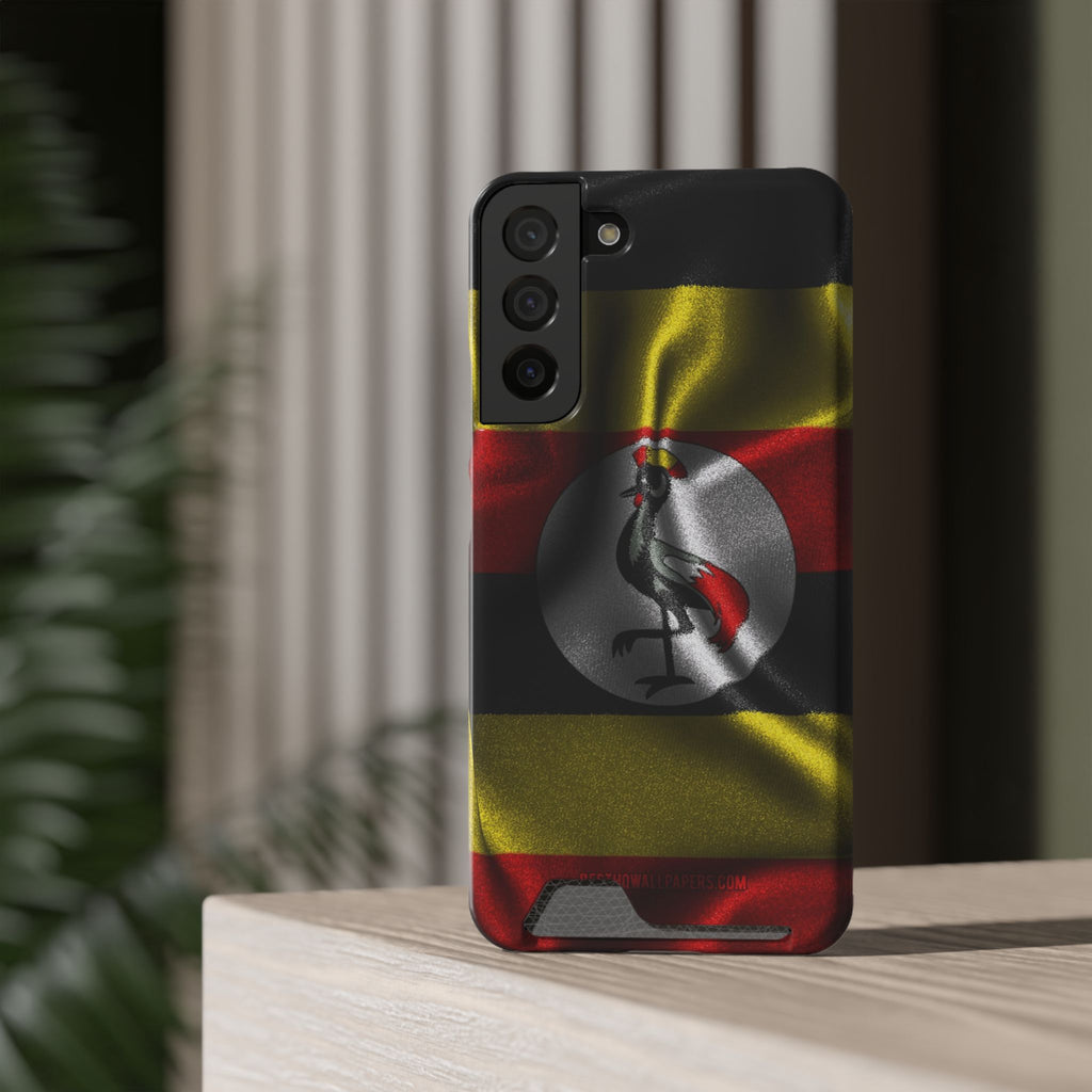 Uganda Phone Card Case — Protective Wallet Phone Case Ugandan Crest - {{variant_title}} | litemerch