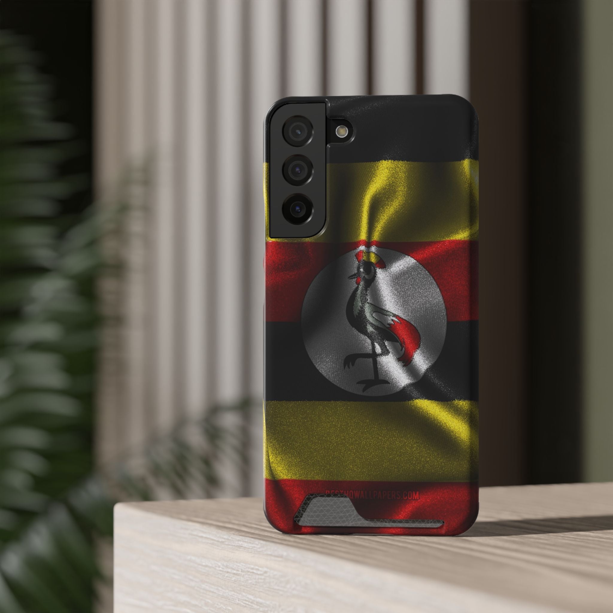 Uganda Phone Card Case — Protective Wallet Phone Case Ugandan Crest - {{variant_title}} | litemerch