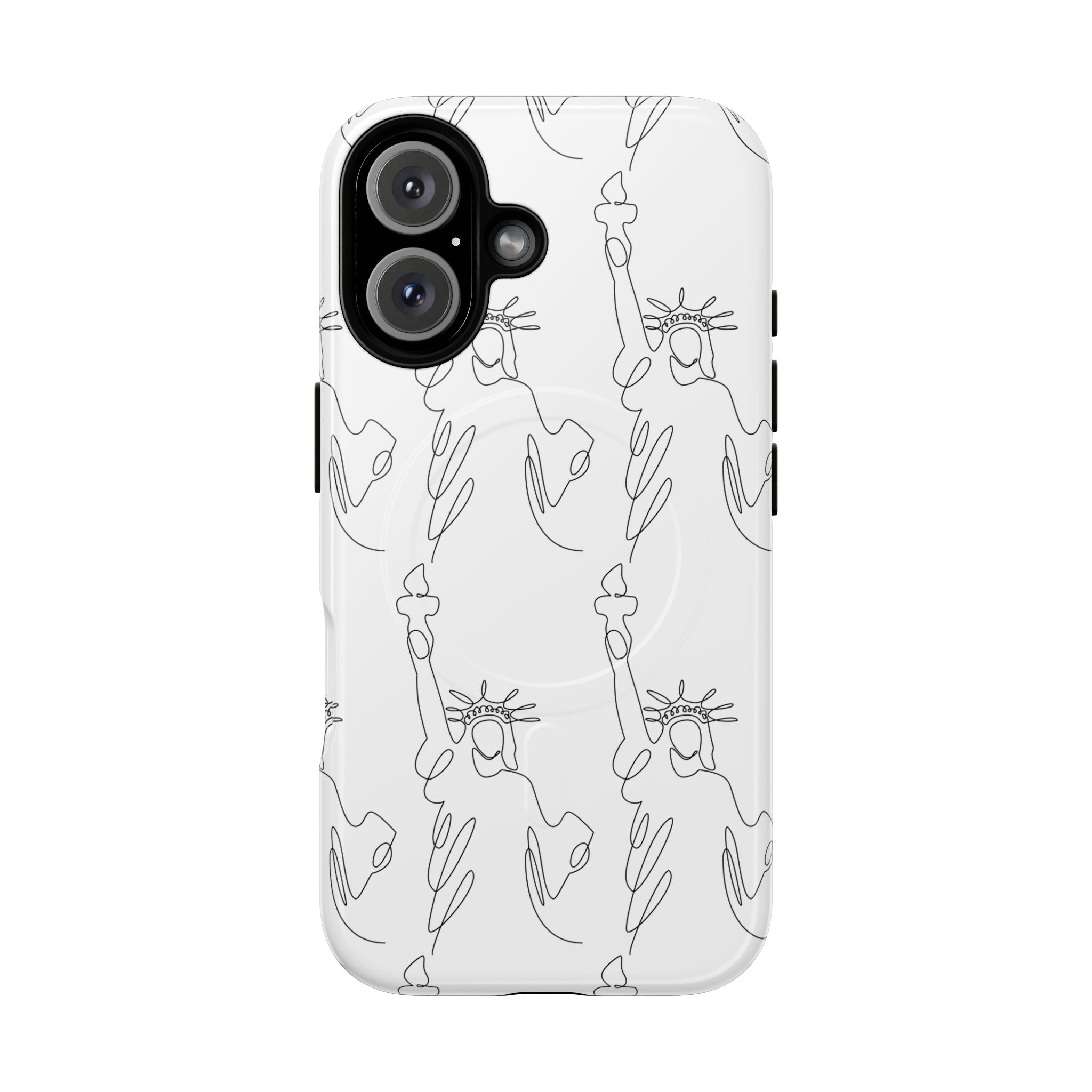 Statue of Liberty Doodle MagSafe Tough iPhone Case - {{variant_title}} | litemerch