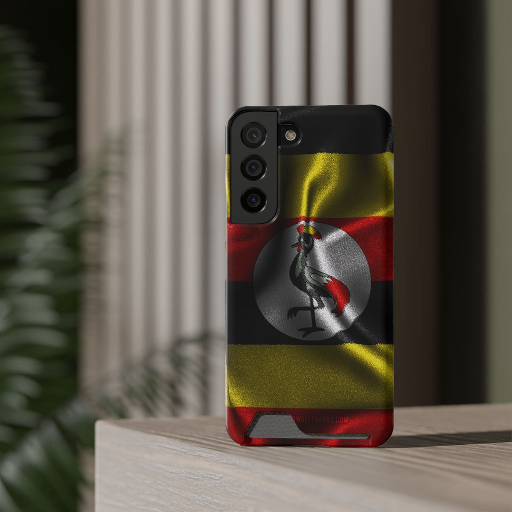 Uganda Phone Card Case — Protective Wallet Phone Case Ugandan Crest - {{variant_title}} | litemerch