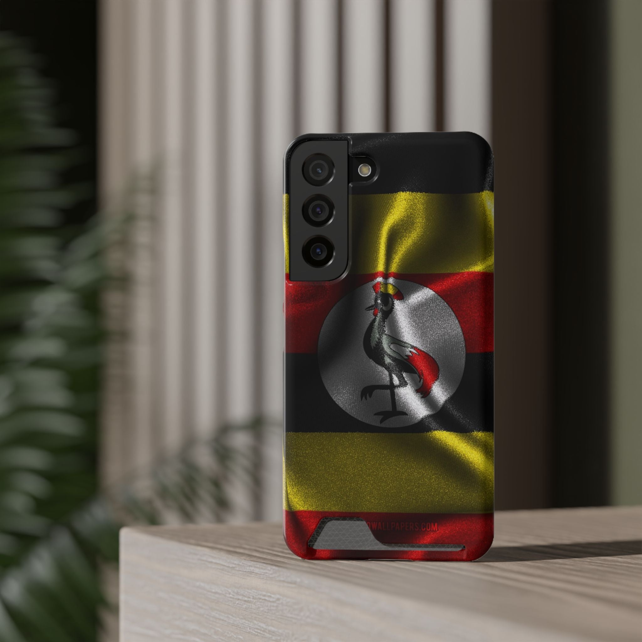 Uganda Phone Card Case — Protective Wallet Phone Case Ugandan Crest - {{variant_title}} | litemerch