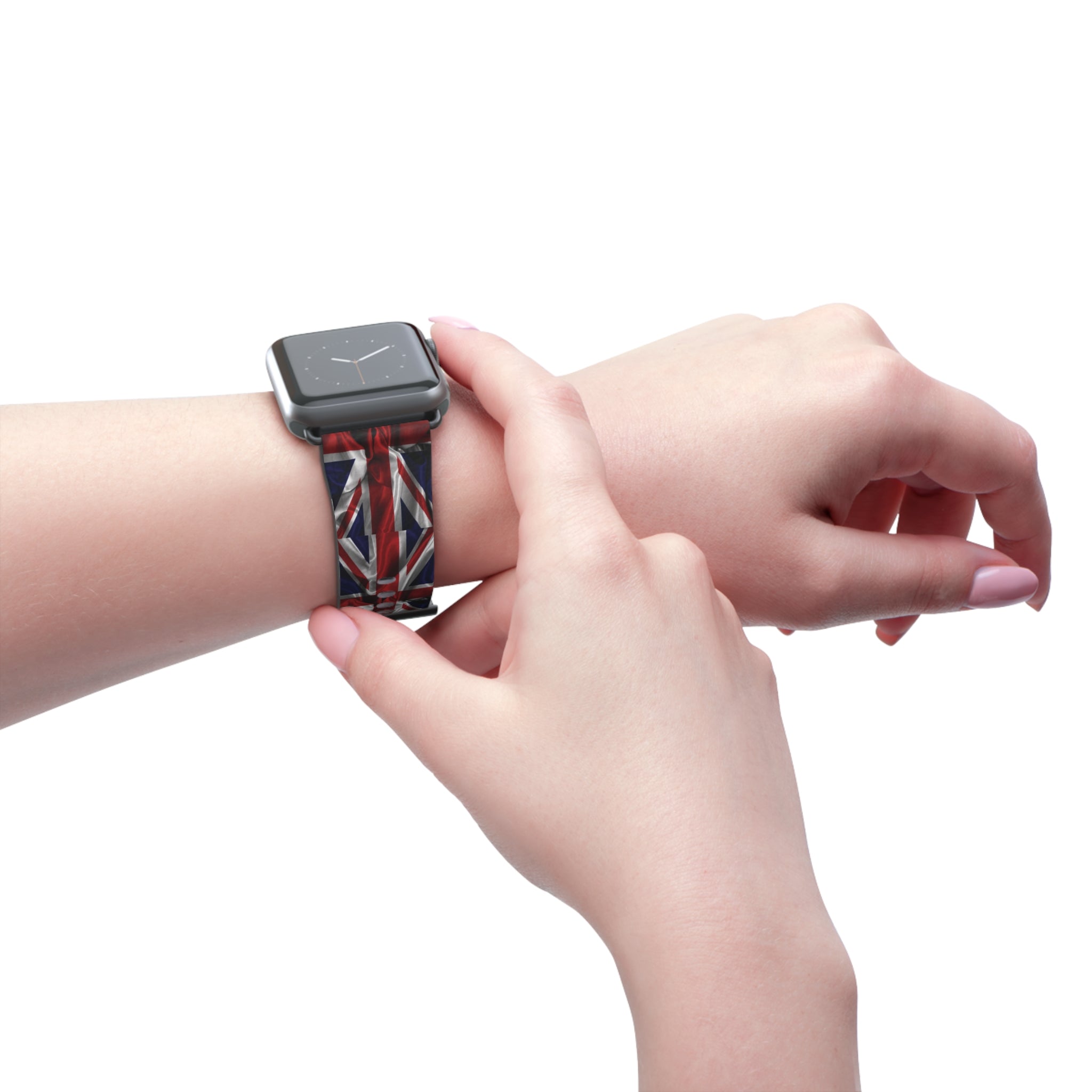 Union Jack Leather Watch Band - British Flag Strap for Apple Watch - {{variant_title}} | litemerch