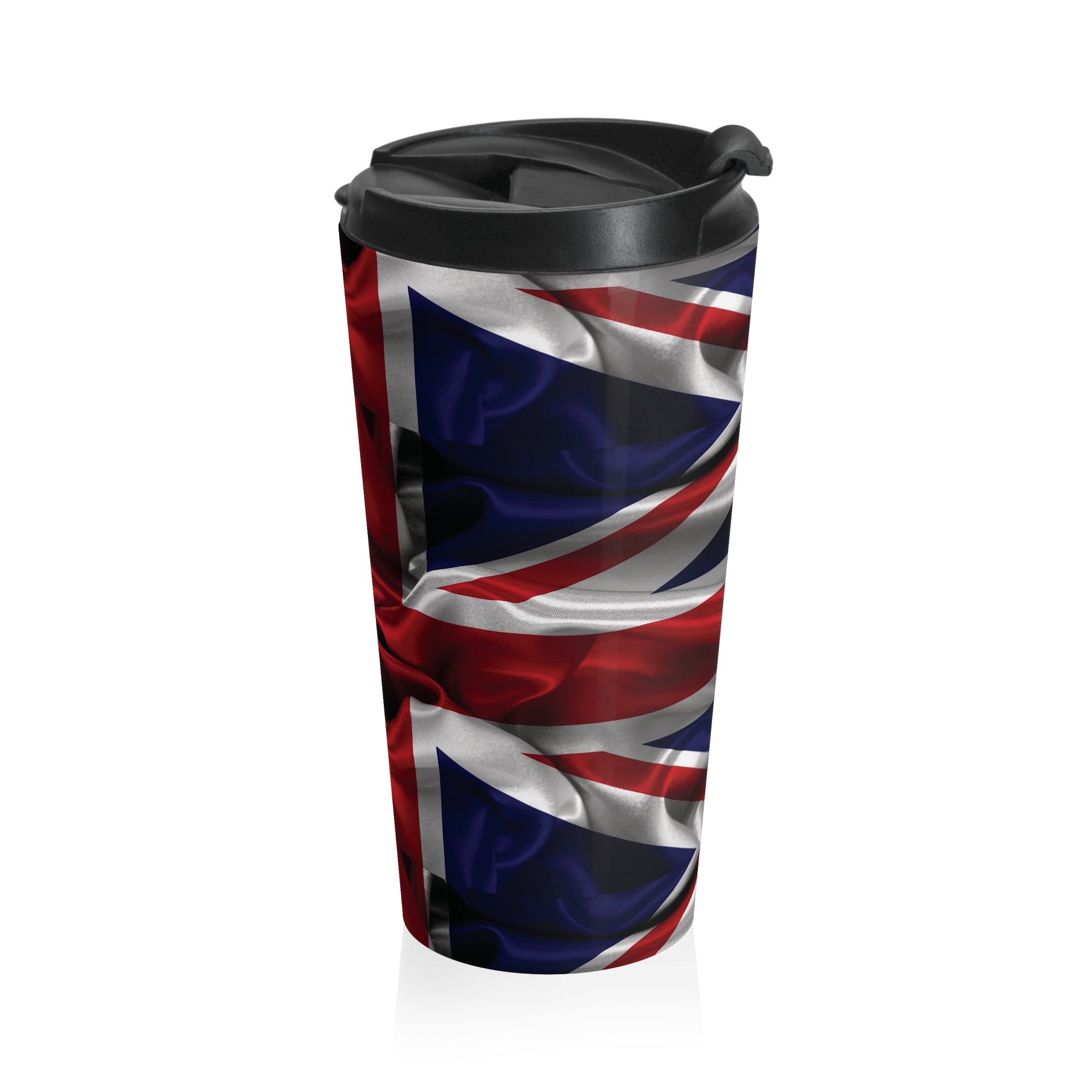 Union Jack Stainless Steel Travel Mug — British Patriot Insulated Tumbler - {{variant_title}} | litemerch