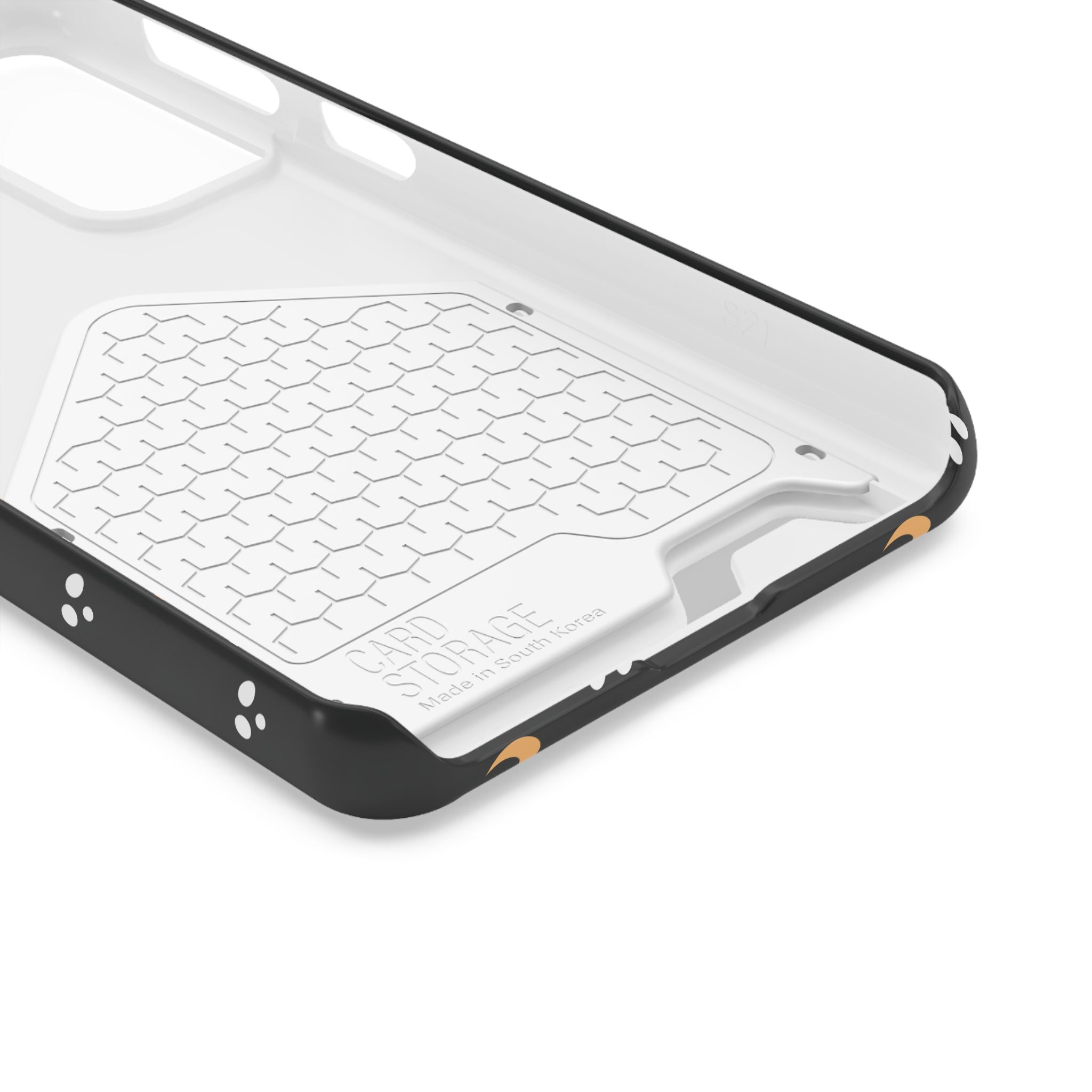 Moon & Paw Print Card Holder Phone Case — Slim Protective Wallet Case - {{variant_title}} | litemerch