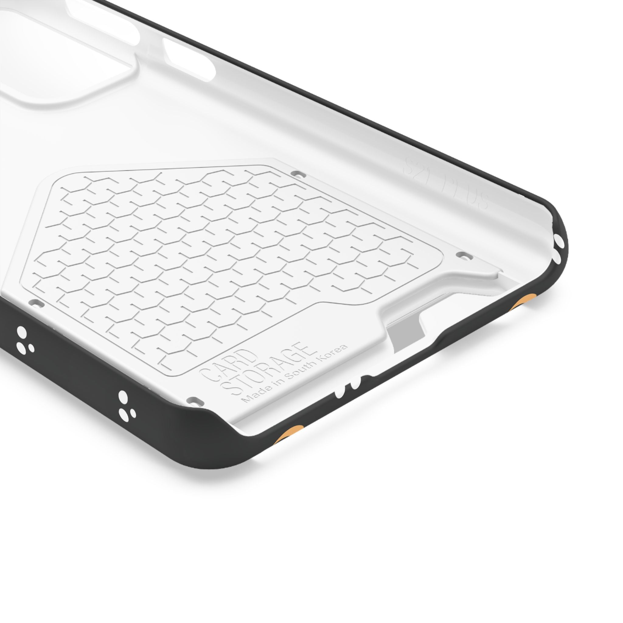 Moon & Paw Print Card Holder Phone Case — Slim Protective Wallet Case - {{variant_title}} | litemerch